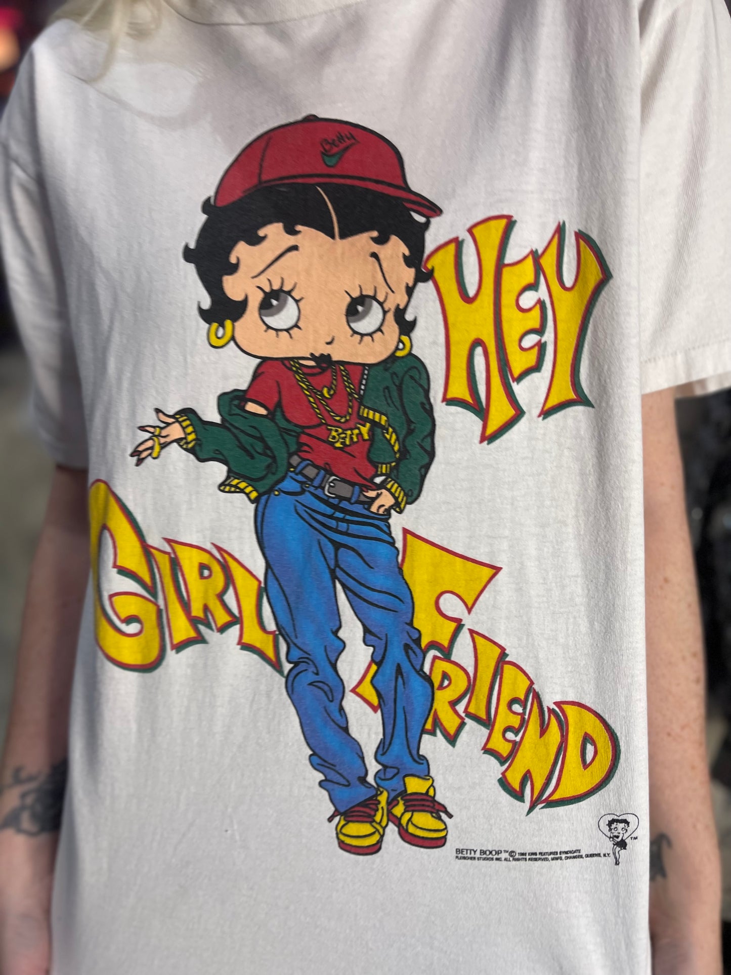 Vintage 1992 Betty Boop Hey Girlfriend T-shirt