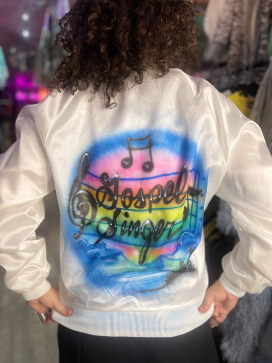 Vintage 90s Gospel Singer Airbrushed Jacket