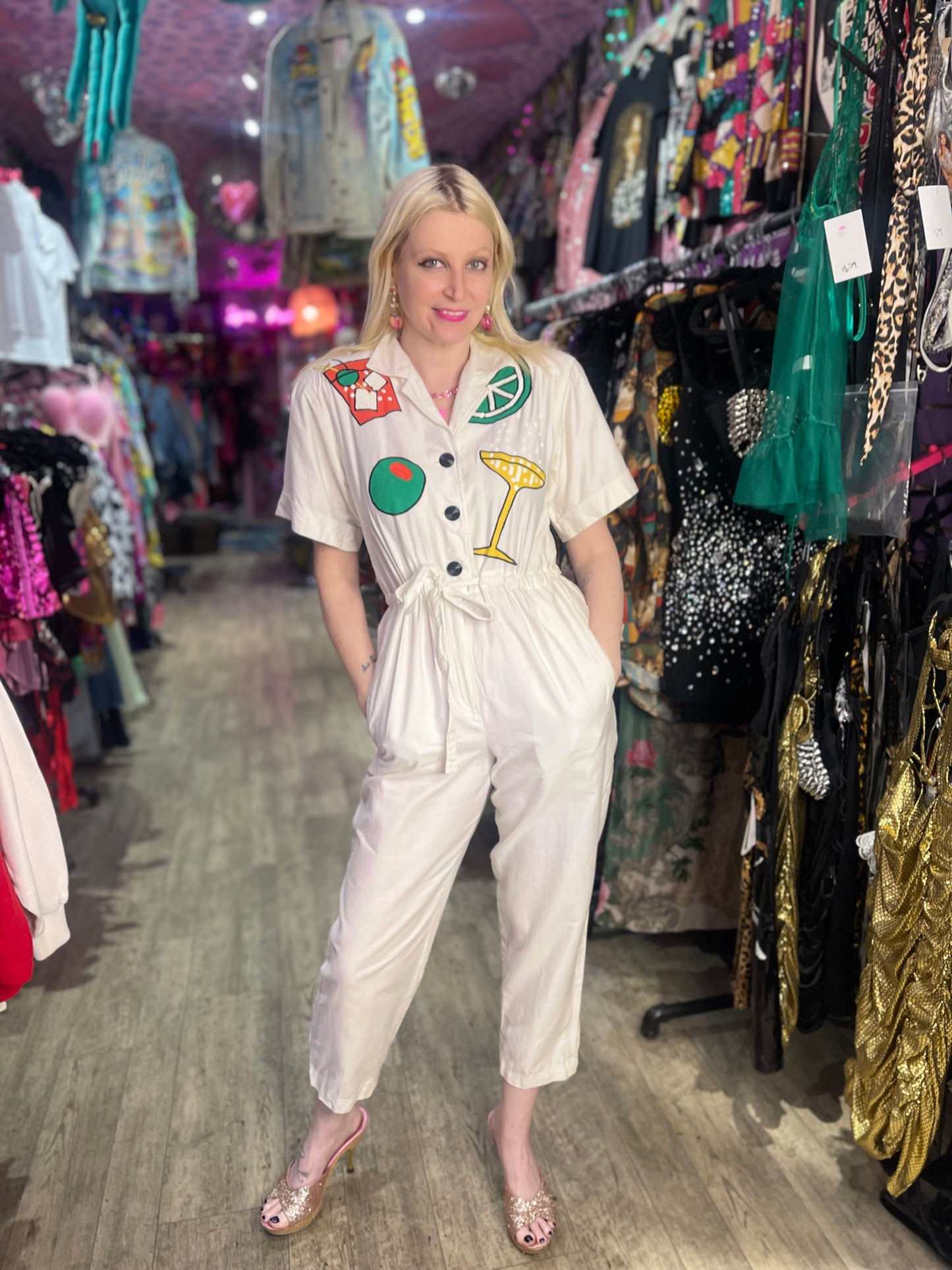 Vintage 80s Happy Hour Jumpsuit - Spark Pretty