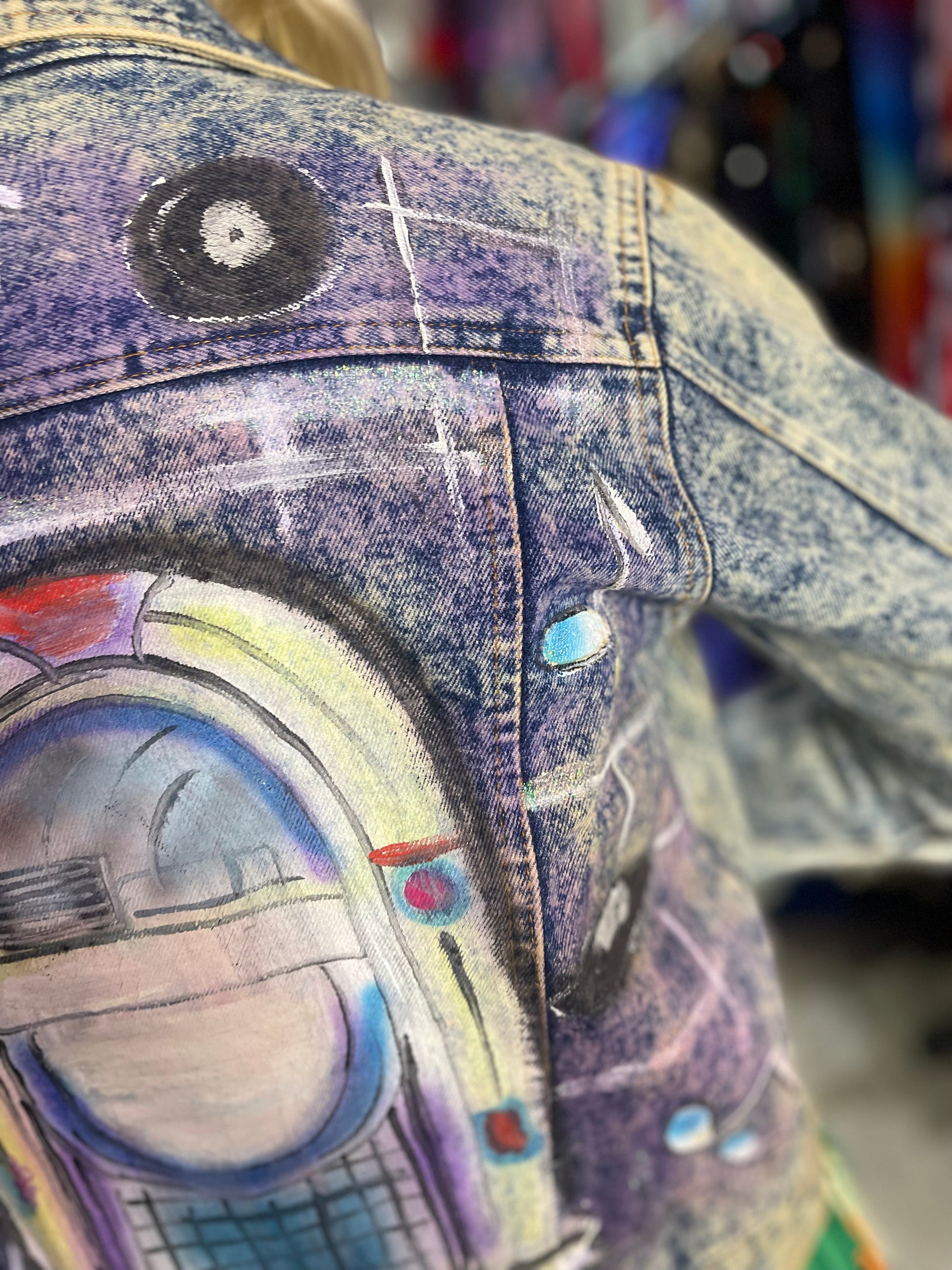 Vintage 80s Jukebox Jean Jacket - Spark Pretty