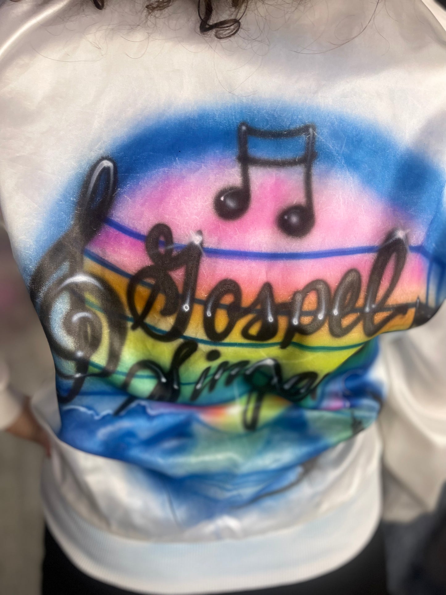 Vintage 90s Gospel Singer Airbrushed Jacket