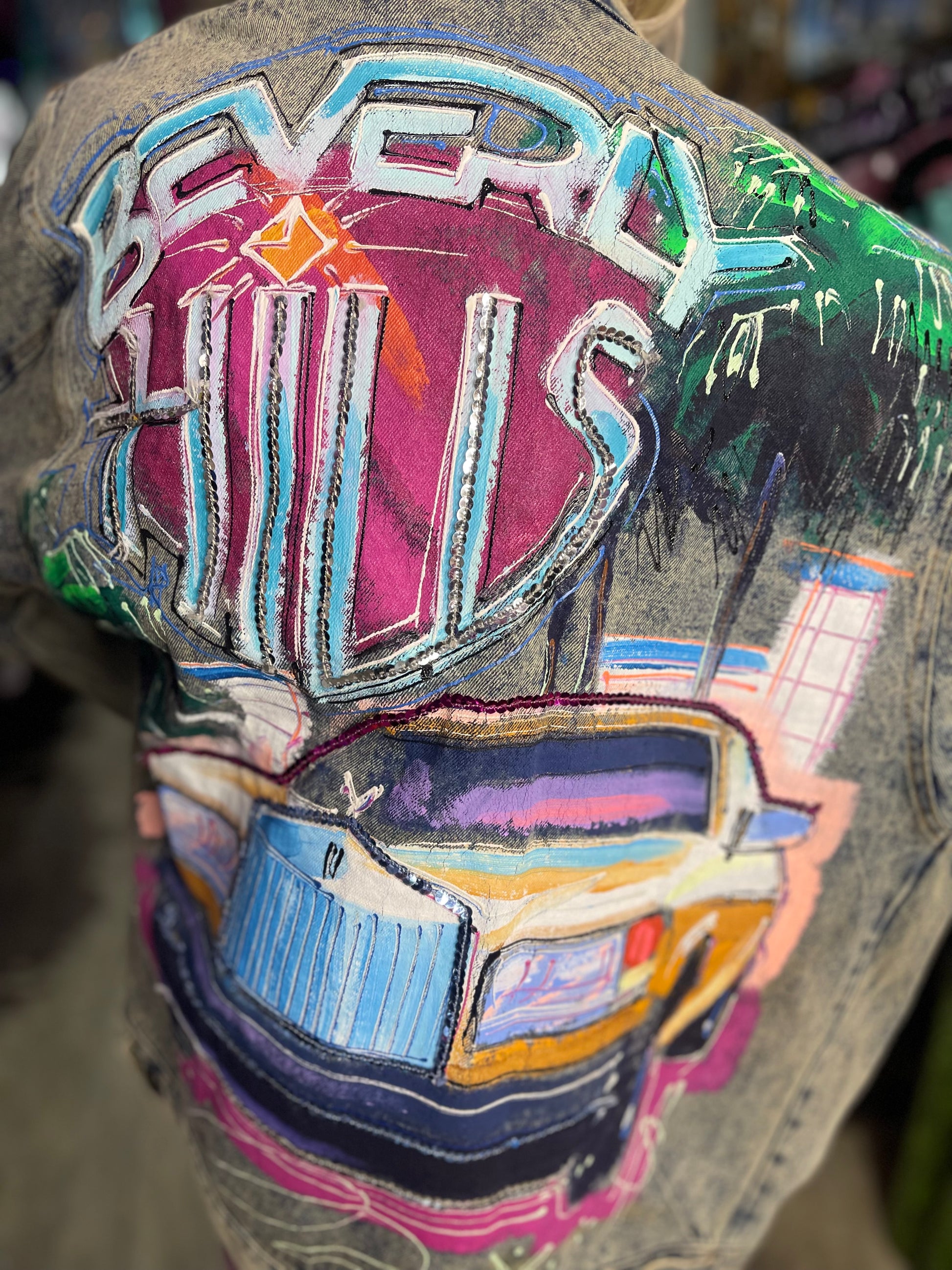 Vintage 80s Beverly Hills Jean Jacket - Spark Pretty