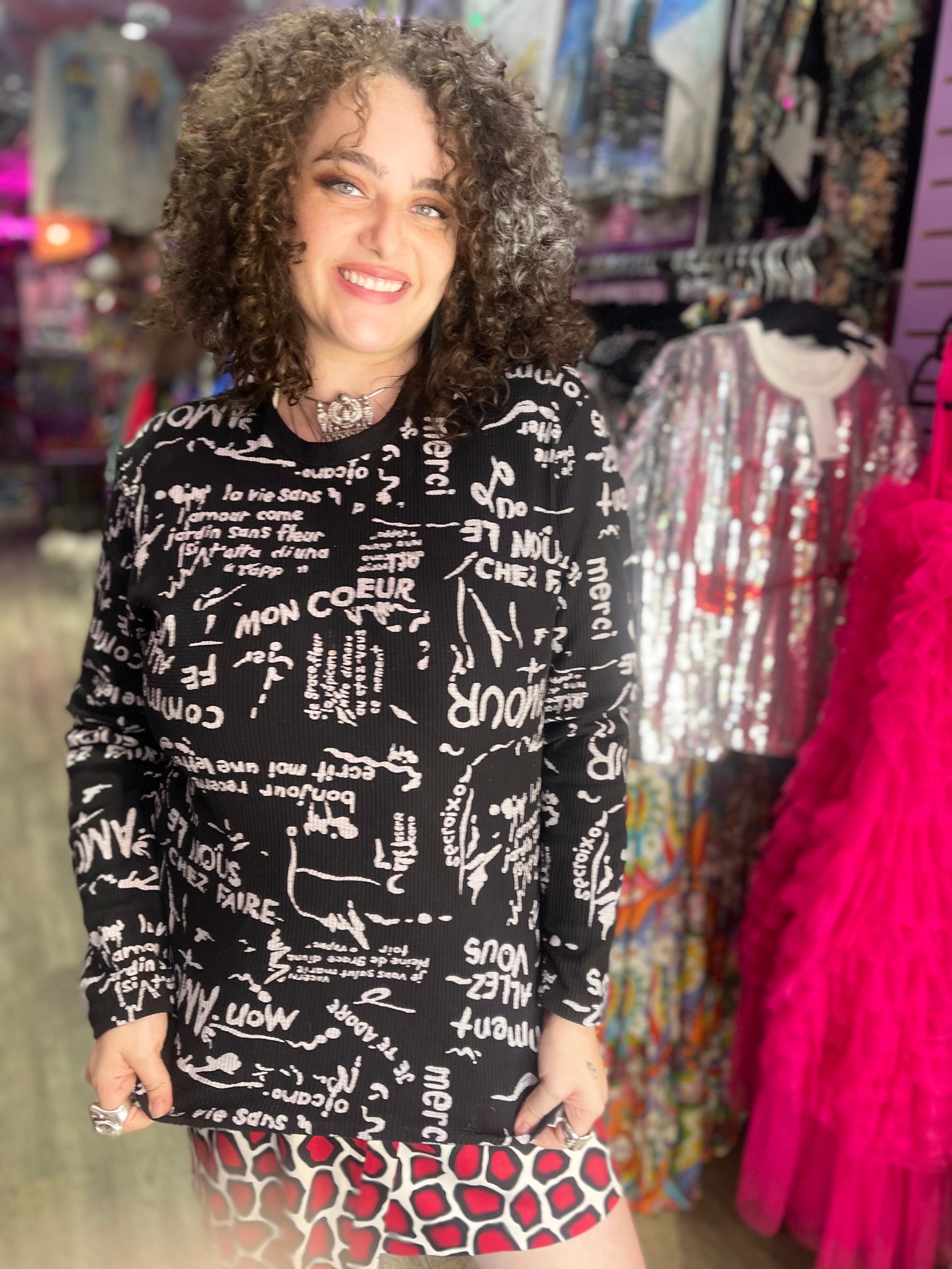 Vintage Y2K Words Shirt