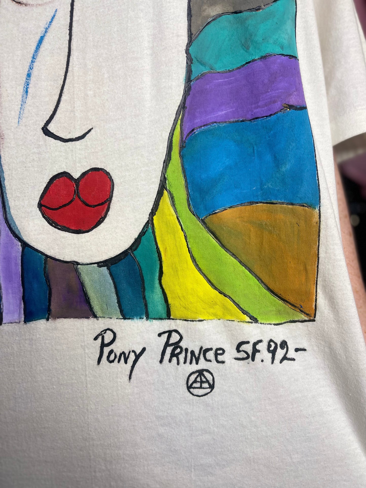 Vintage 90s Painted Artsy Girl T-shirt