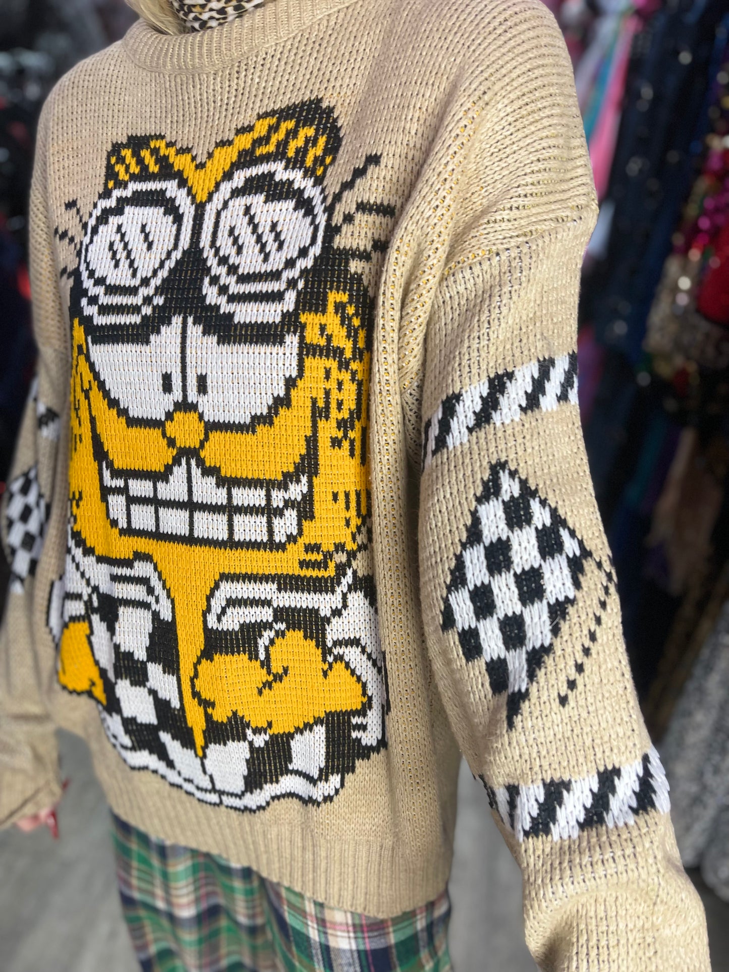 Vintage 80s Garfield Sweater - Spark Pretty
