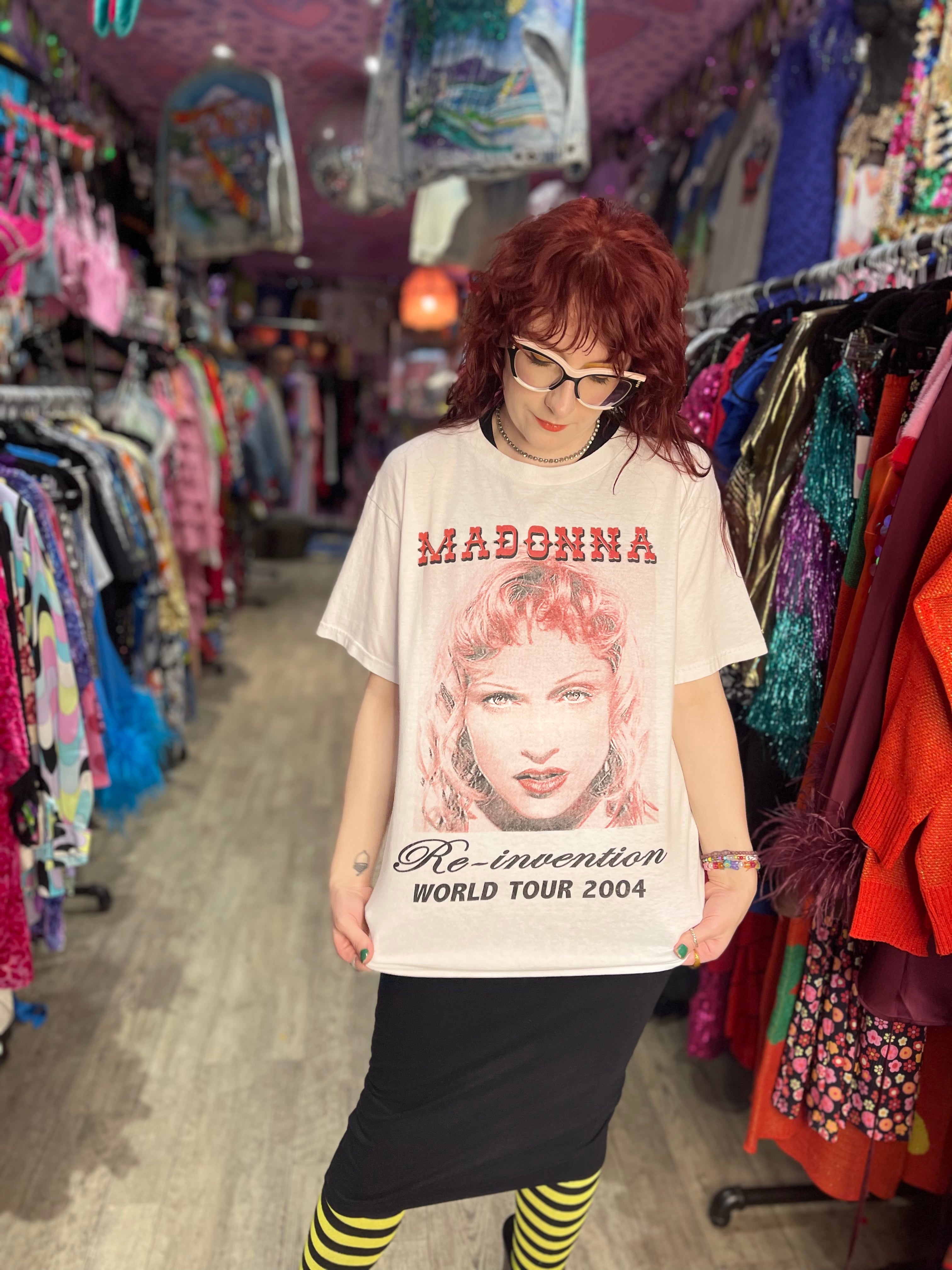 【在庫国産】Madonna world tour 2004 Tシャツ トップス