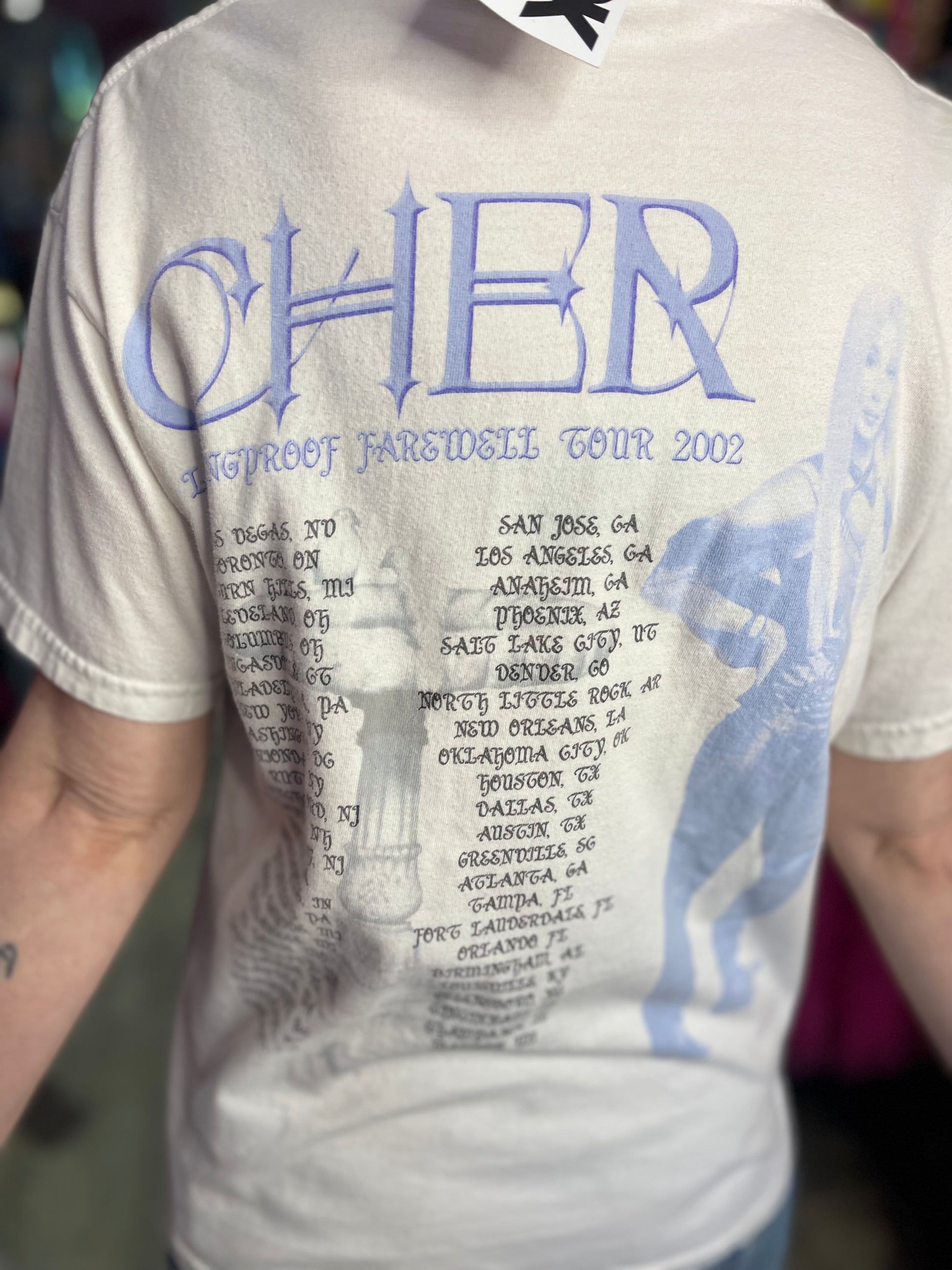 Vintage Y2K Cher Tour T-shirt - Spark Pretty