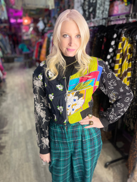 Vintage 90s Mix Print  Jacket - Spark Pretty