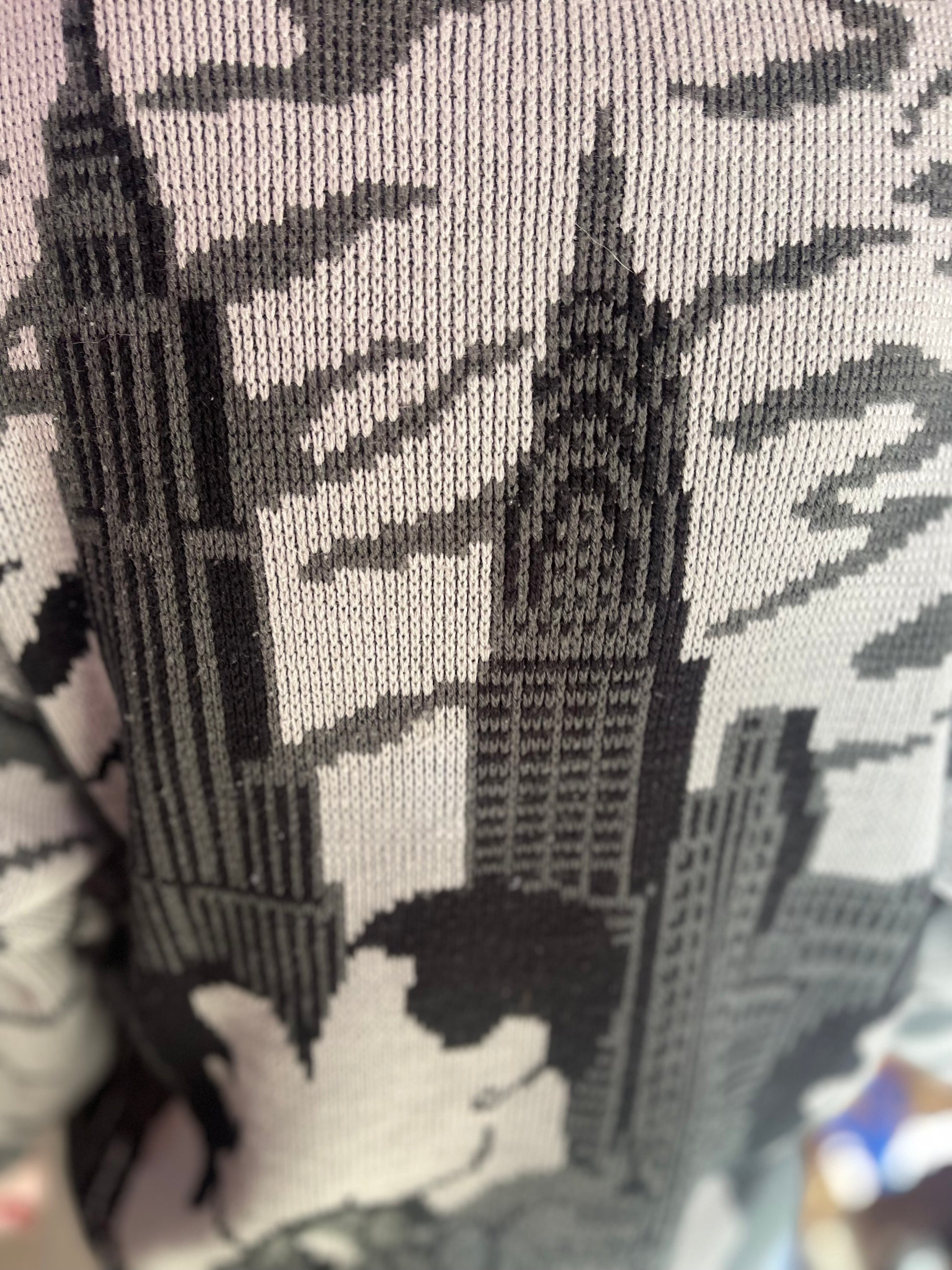 Vintage 80s New York New Wave Couple Sweater - Spark Pretty