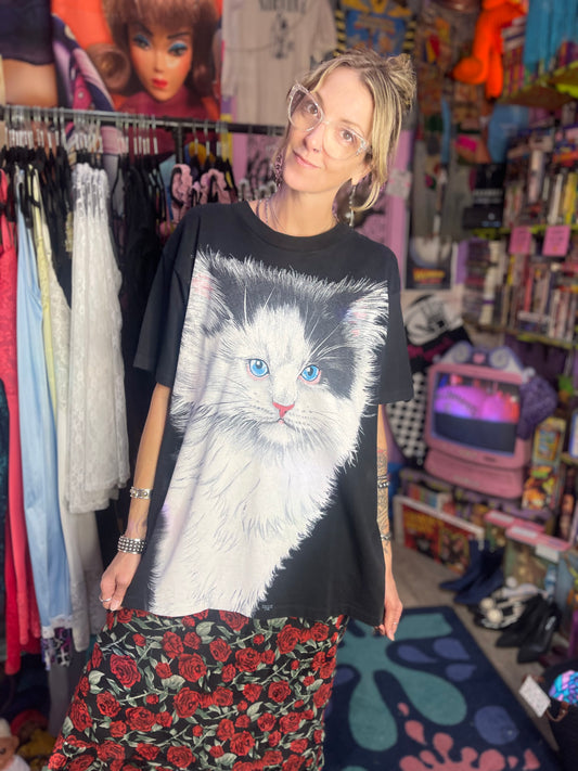 Vintage 90’s Fluffy Cat T Shirt