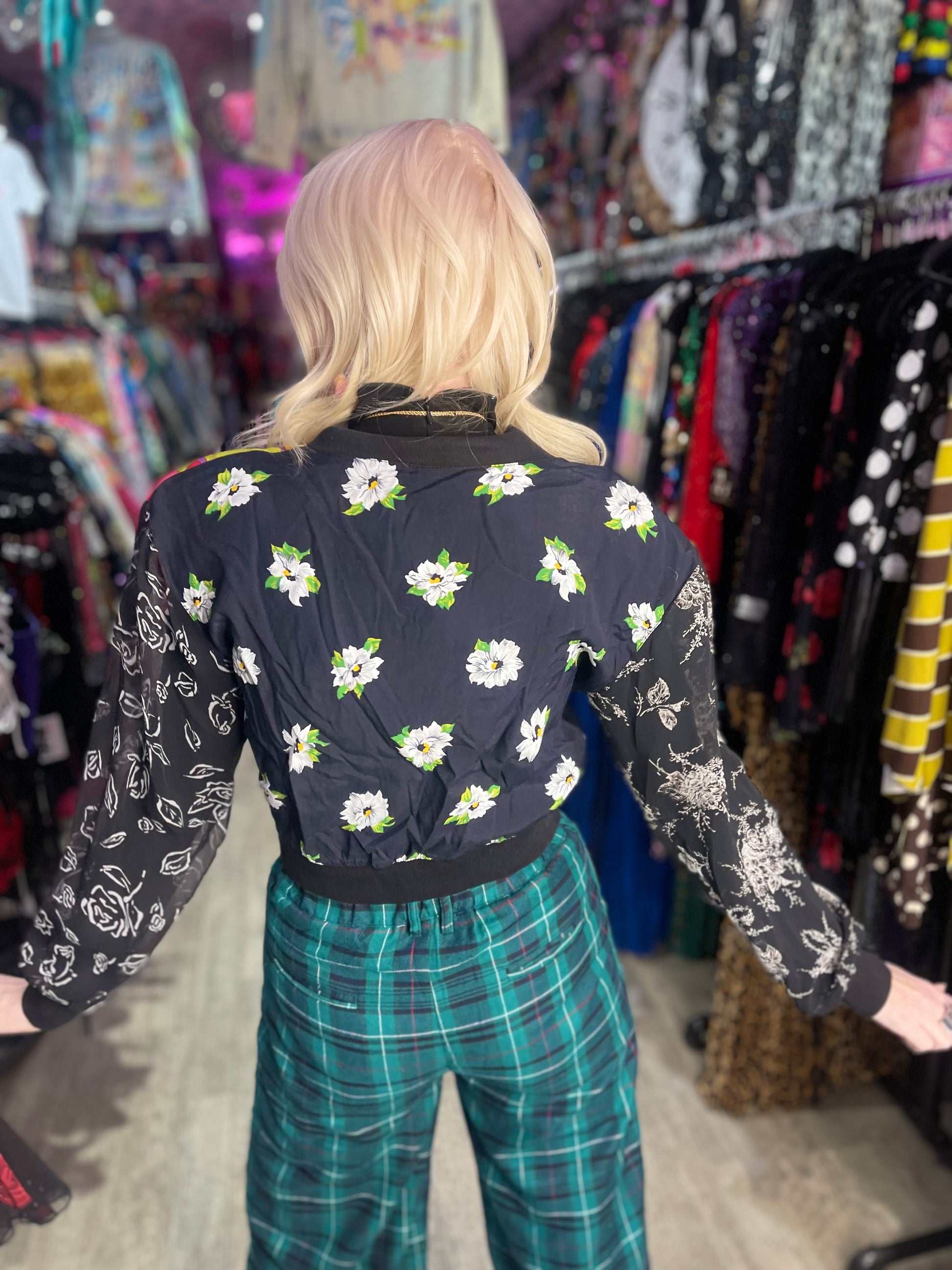Vintage 90s Mix Print  Jacket - Spark Pretty