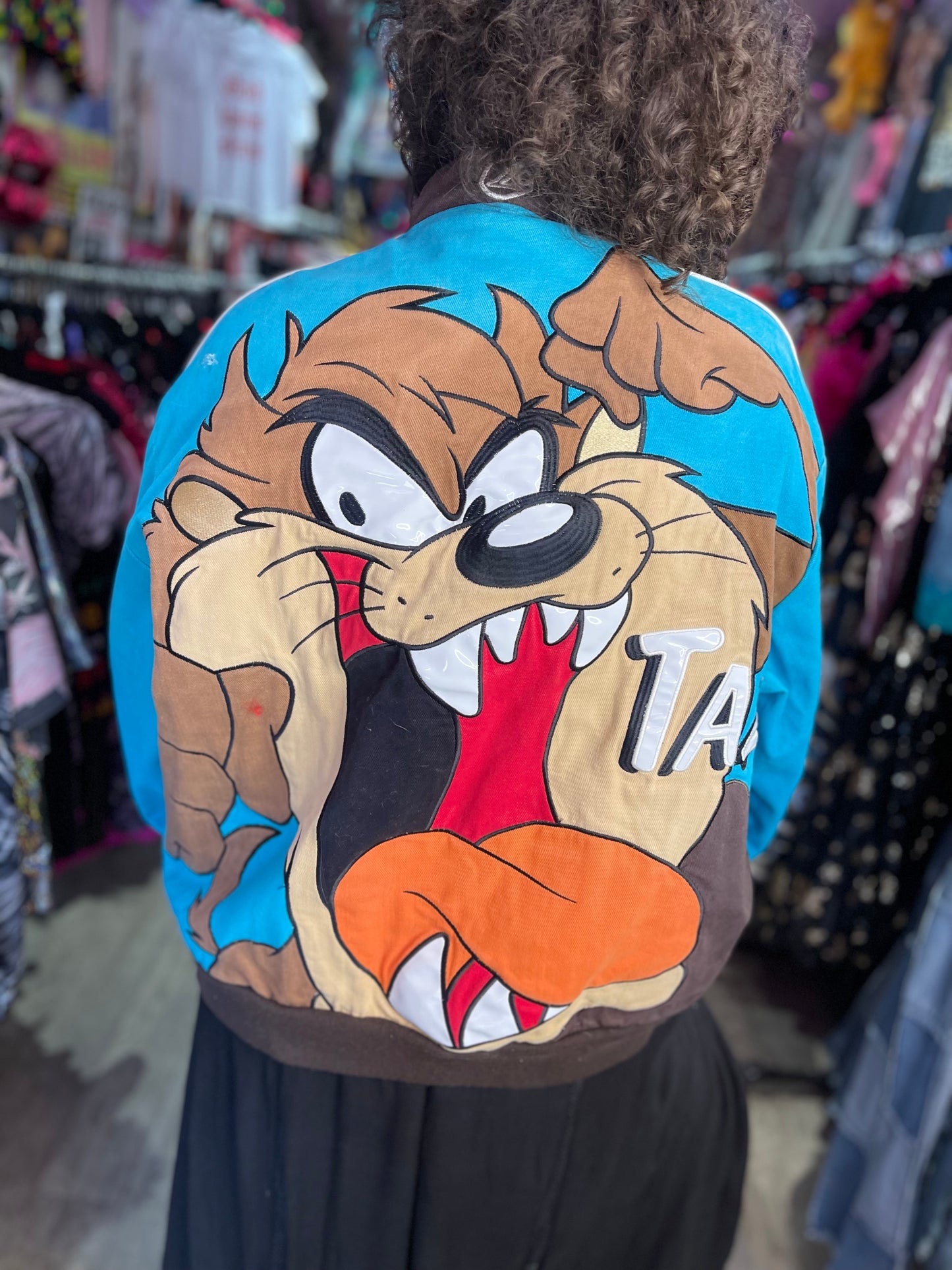 Vintage 90s Taz Racecar Jacket - Spark Pretty