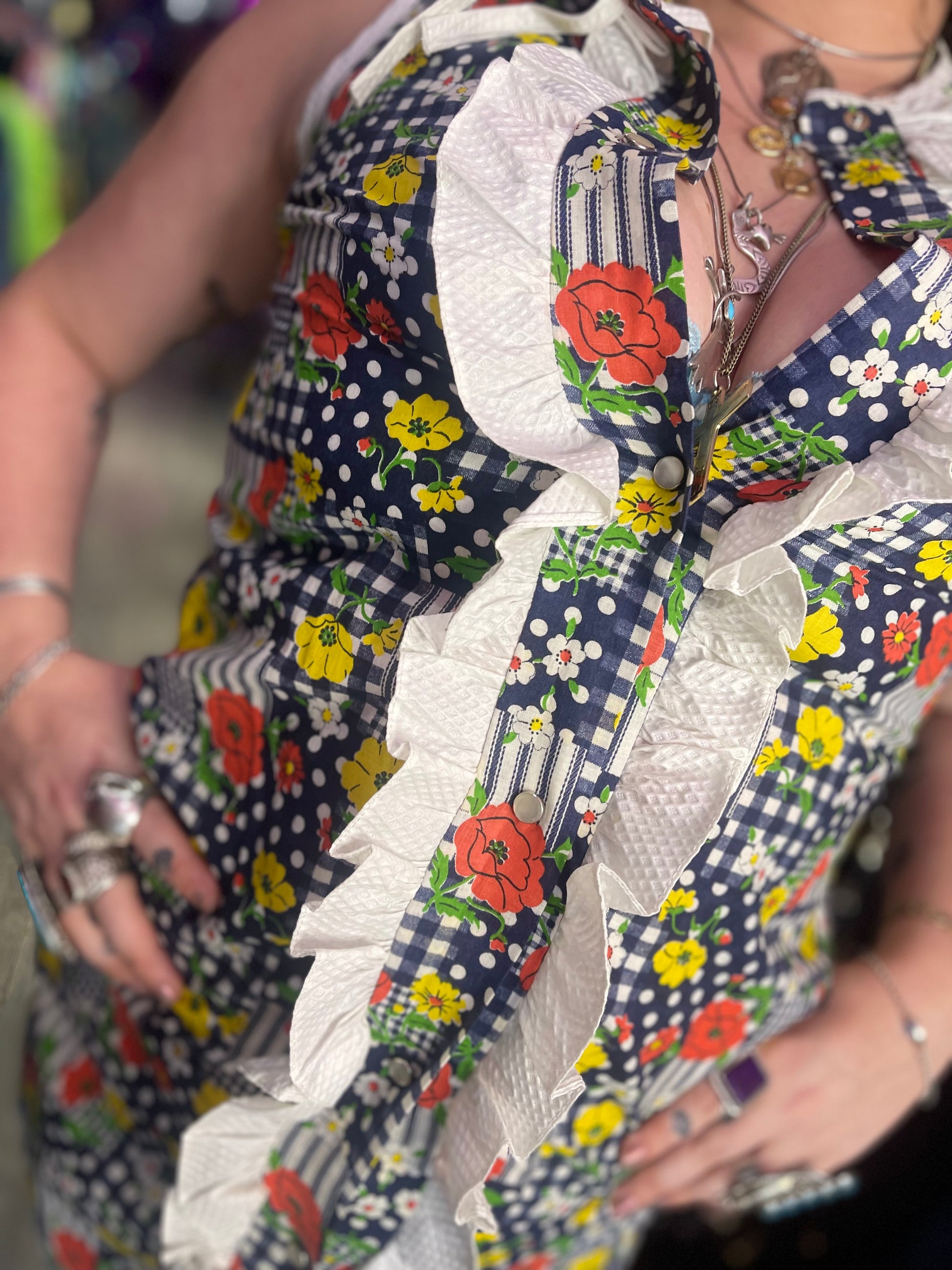 Vintage 70s Floral Shift Dress - Spark Pretty