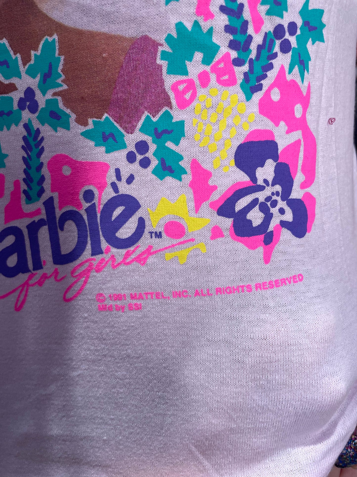 Vintage 1991 Pink Barbie T-shirt