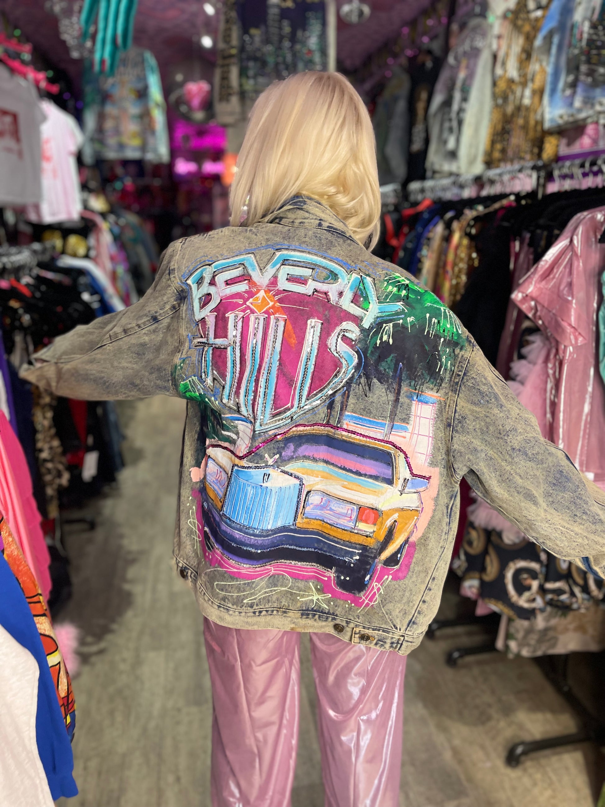 Vintage 80s Beverly Hills Jean Jacket - Spark Pretty