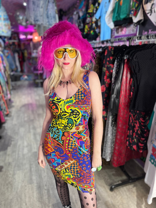 Vintage 80s Punk Label Betsey Johnson Dress