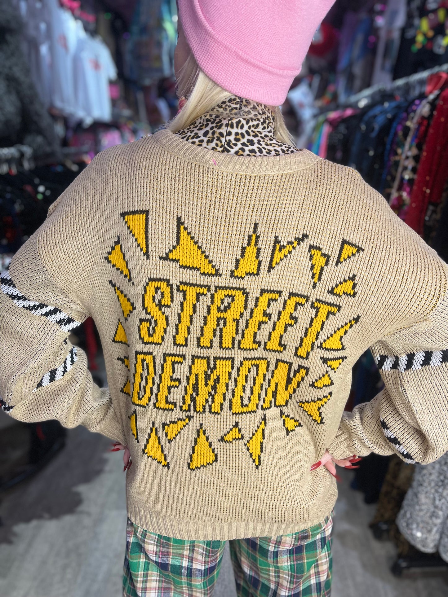 Vintage 80s Garfield Sweater - Spark Pretty