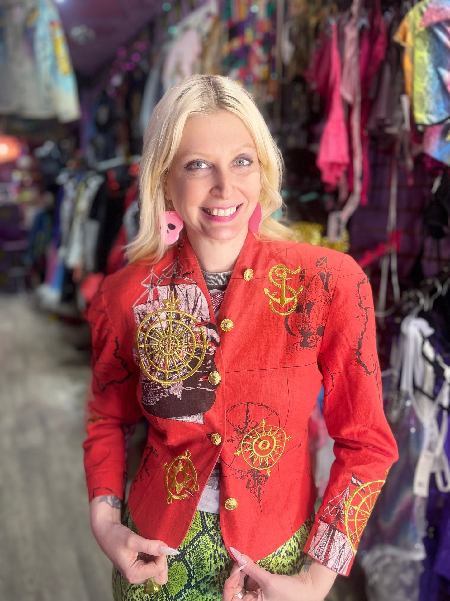 Vintage 90s Nautical Cropped Jacket