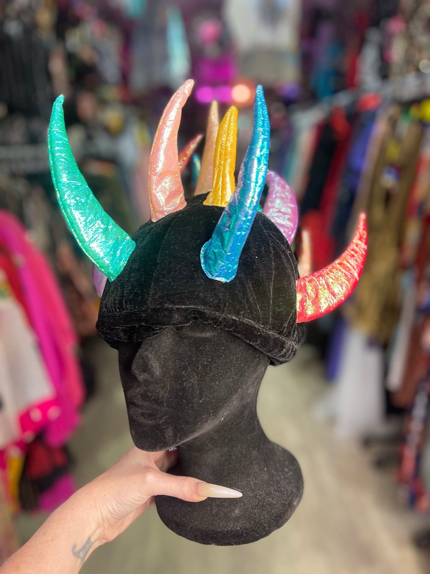 Vintage 90s Y2K Spikey Rave Hat