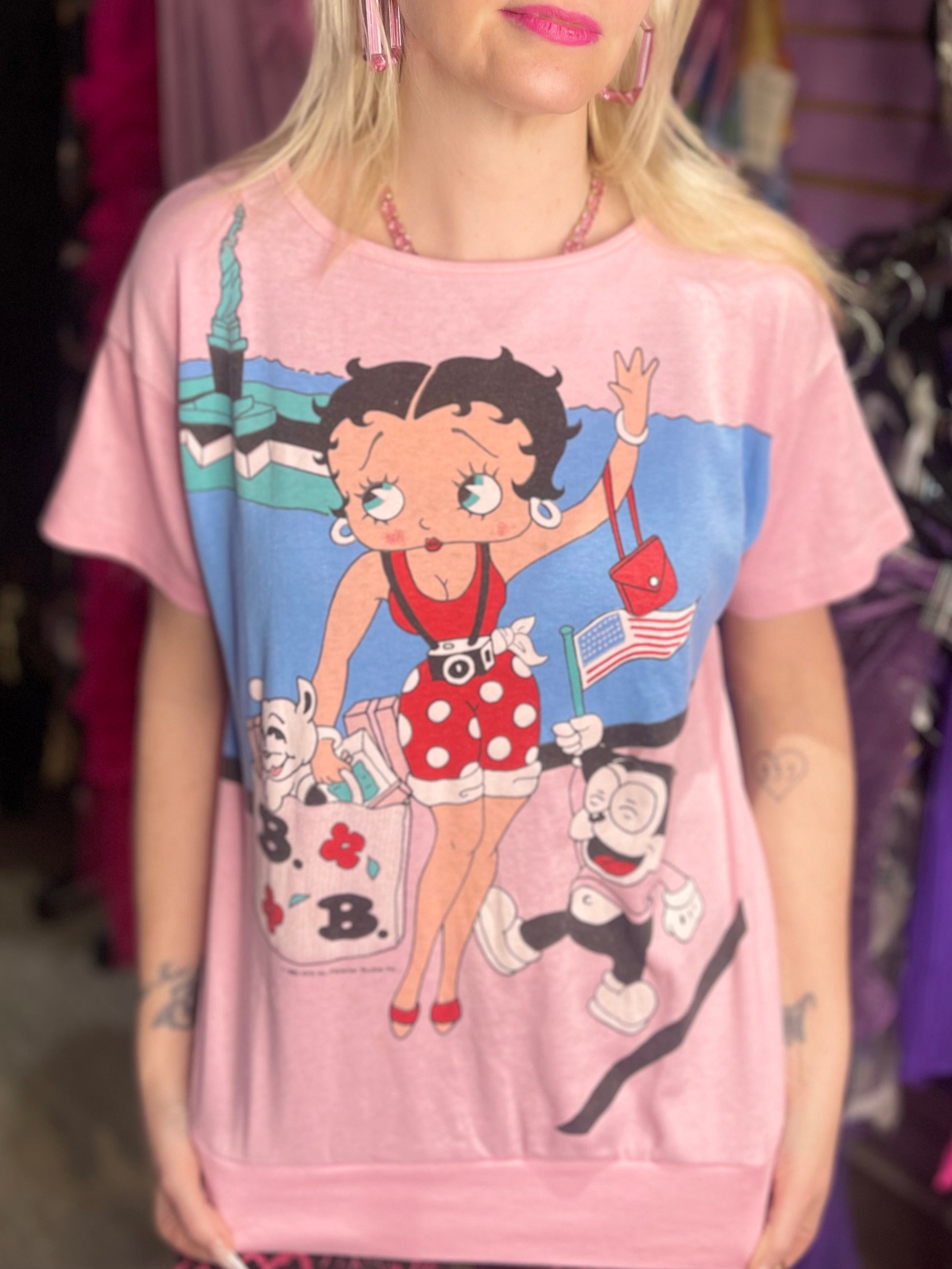 Vintage 1985 Betty Boop New York T-shirt - Spark Pretty