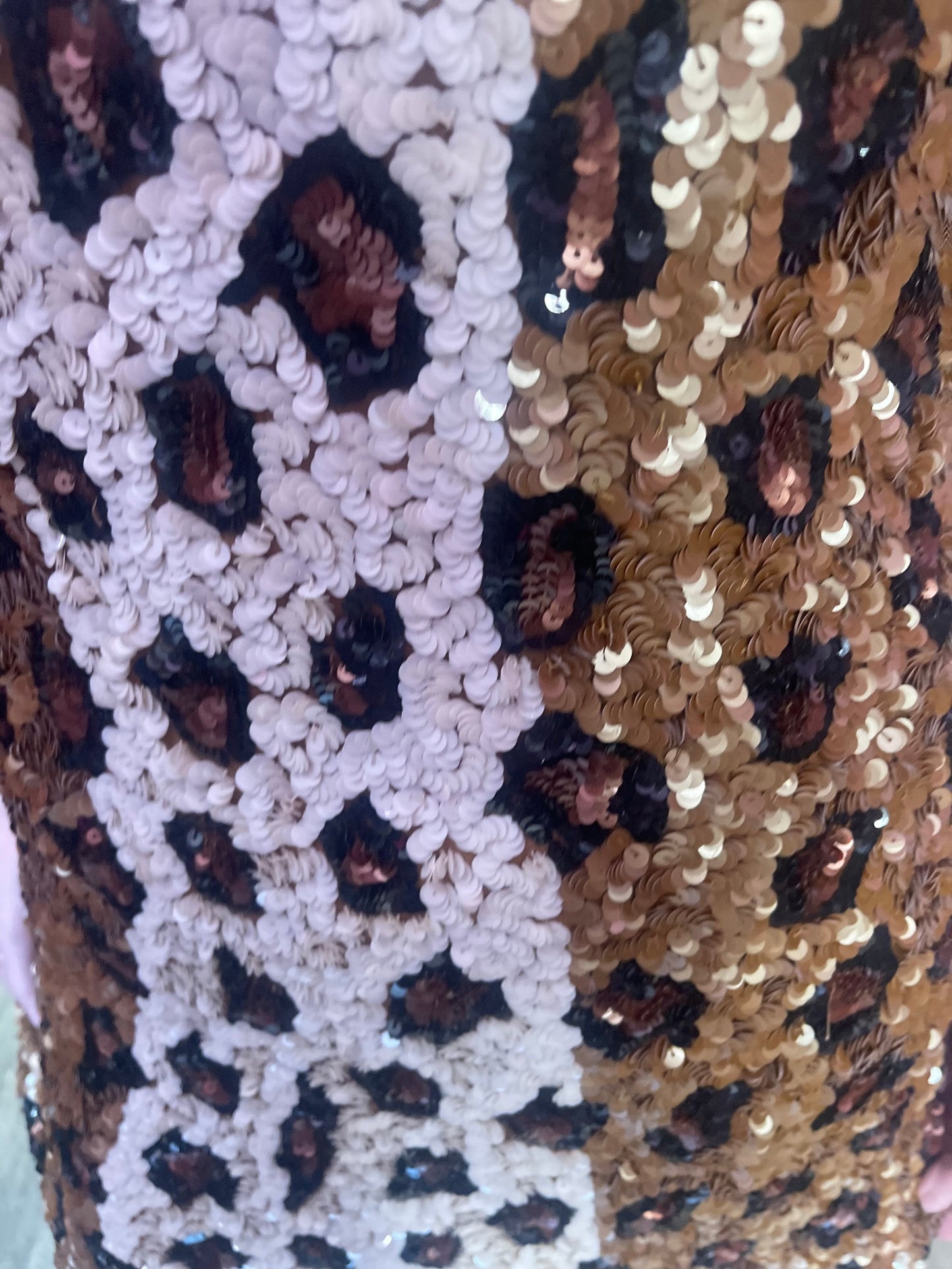Vintage 90s Sequin Leopard Mini Dress - Spark Pretty