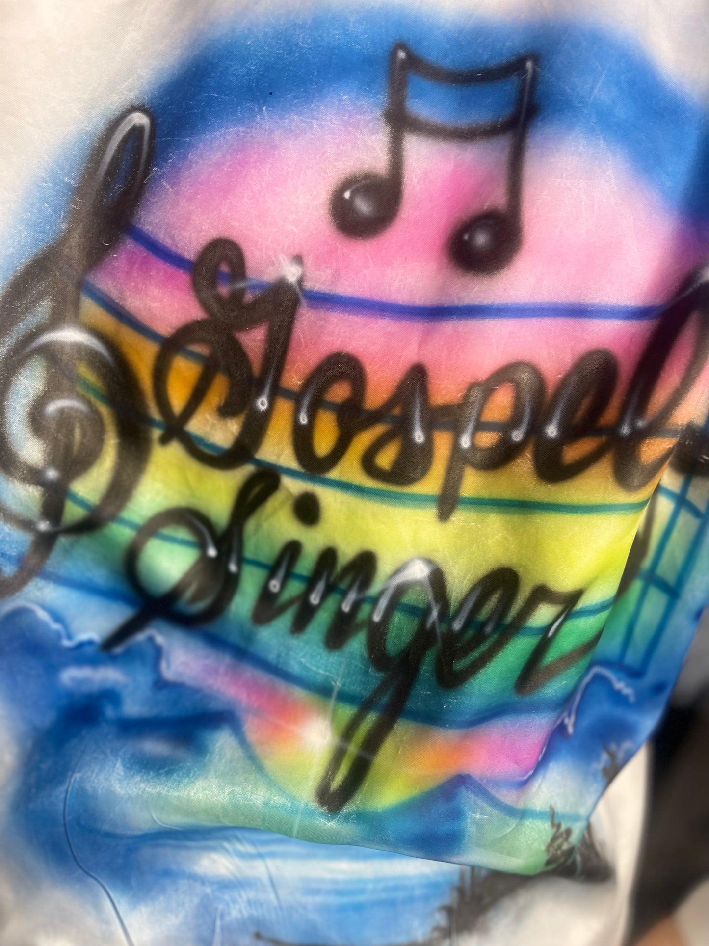 Vintage 90s Gospel Singer Airbrushed Jacket