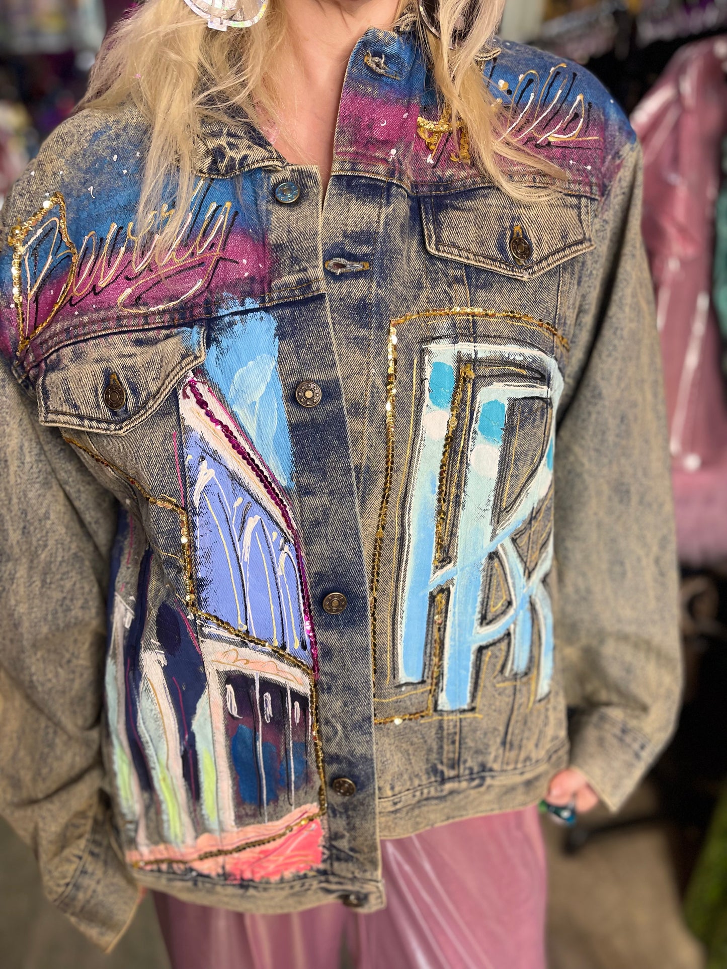 Vintage 80s Beverly Hills Jean Jacket - Spark Pretty
