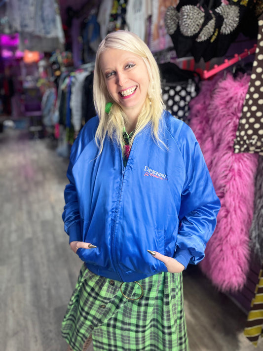 Vintage 90s Designing Women Bomber Jacket
