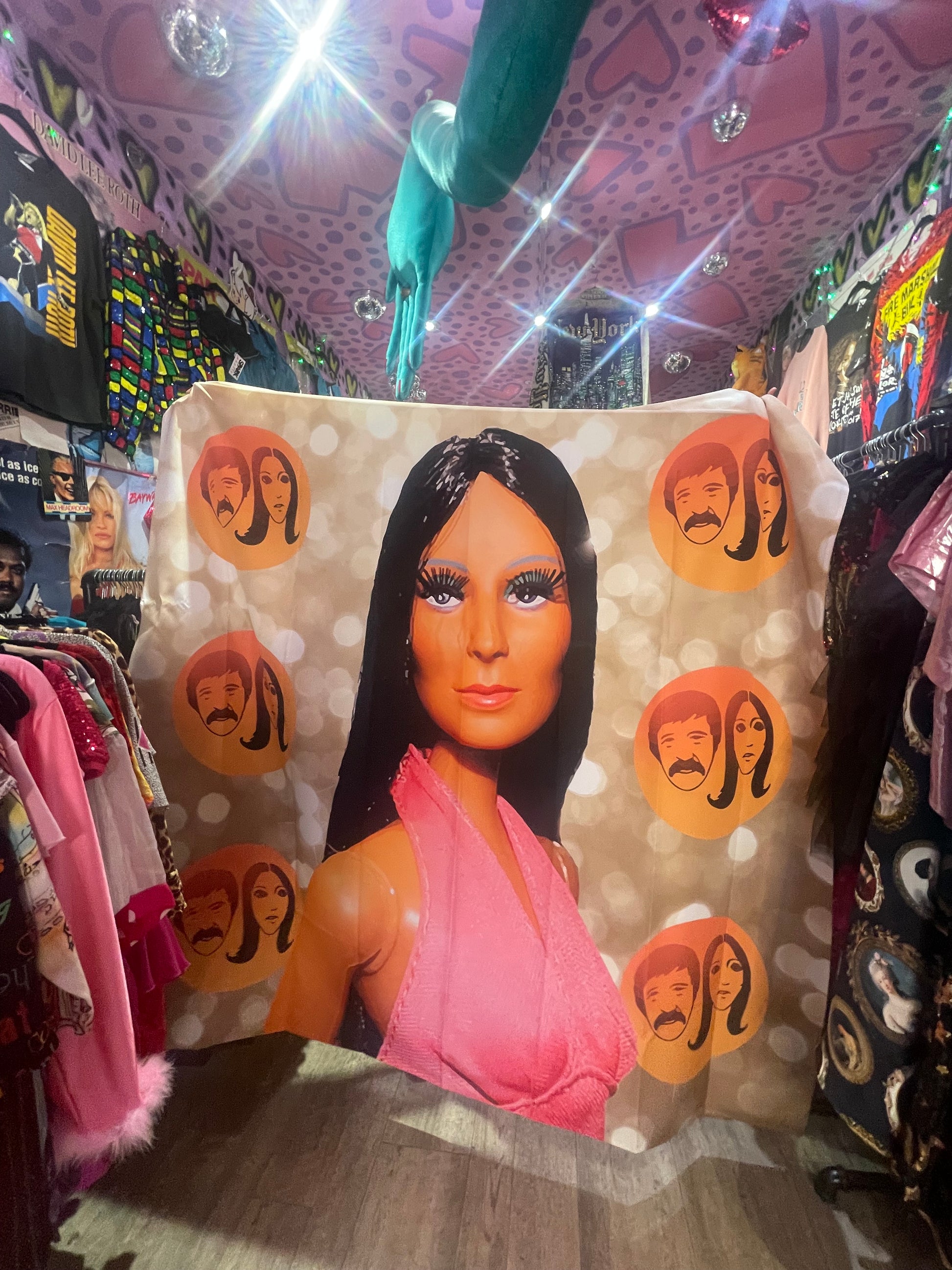 Novelty Pop Icon Artist Rendition Shower Curtain - Spark Pretty