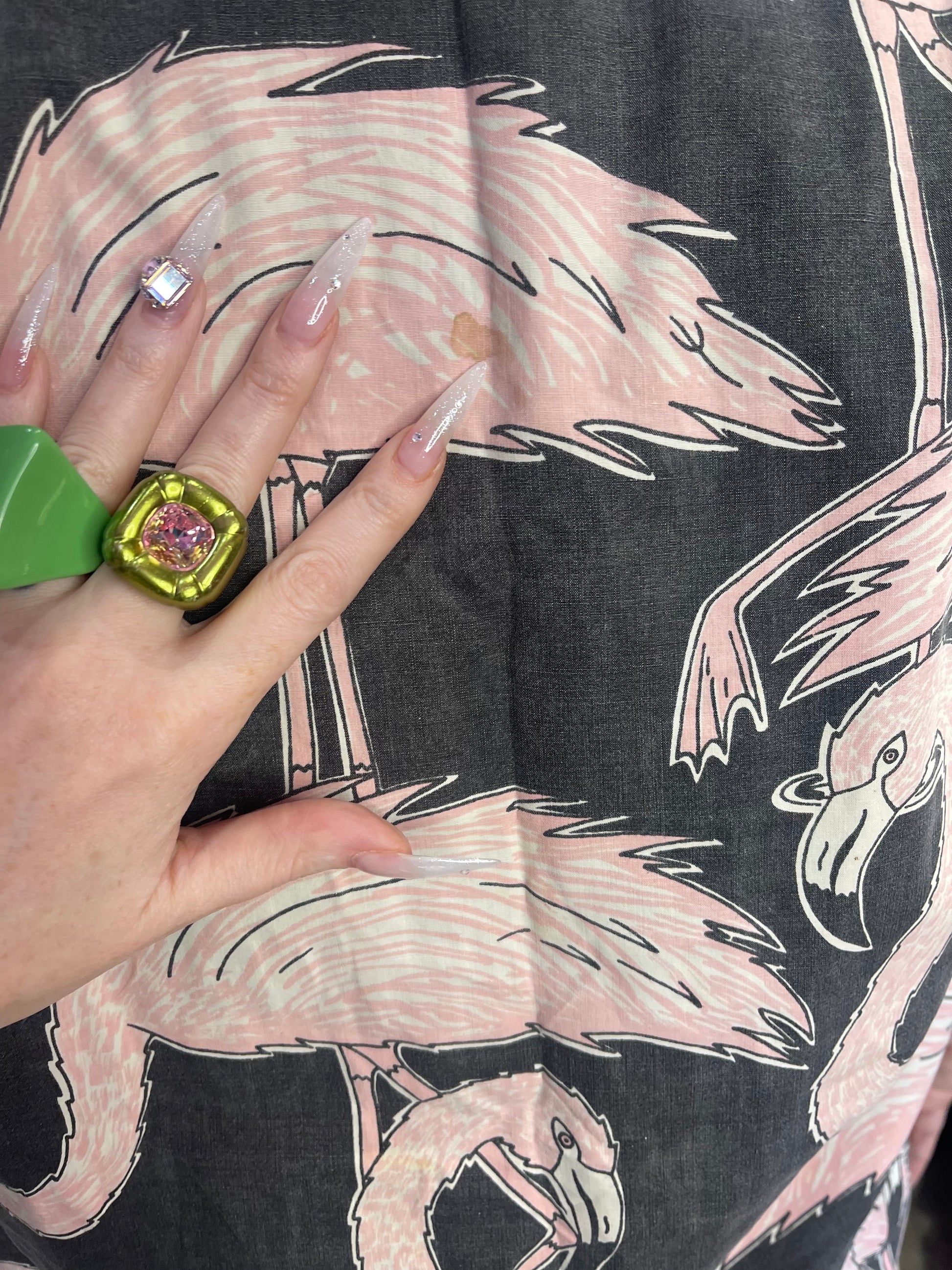 Vintage 80s Flamingo Shirt - Spark Pretty
