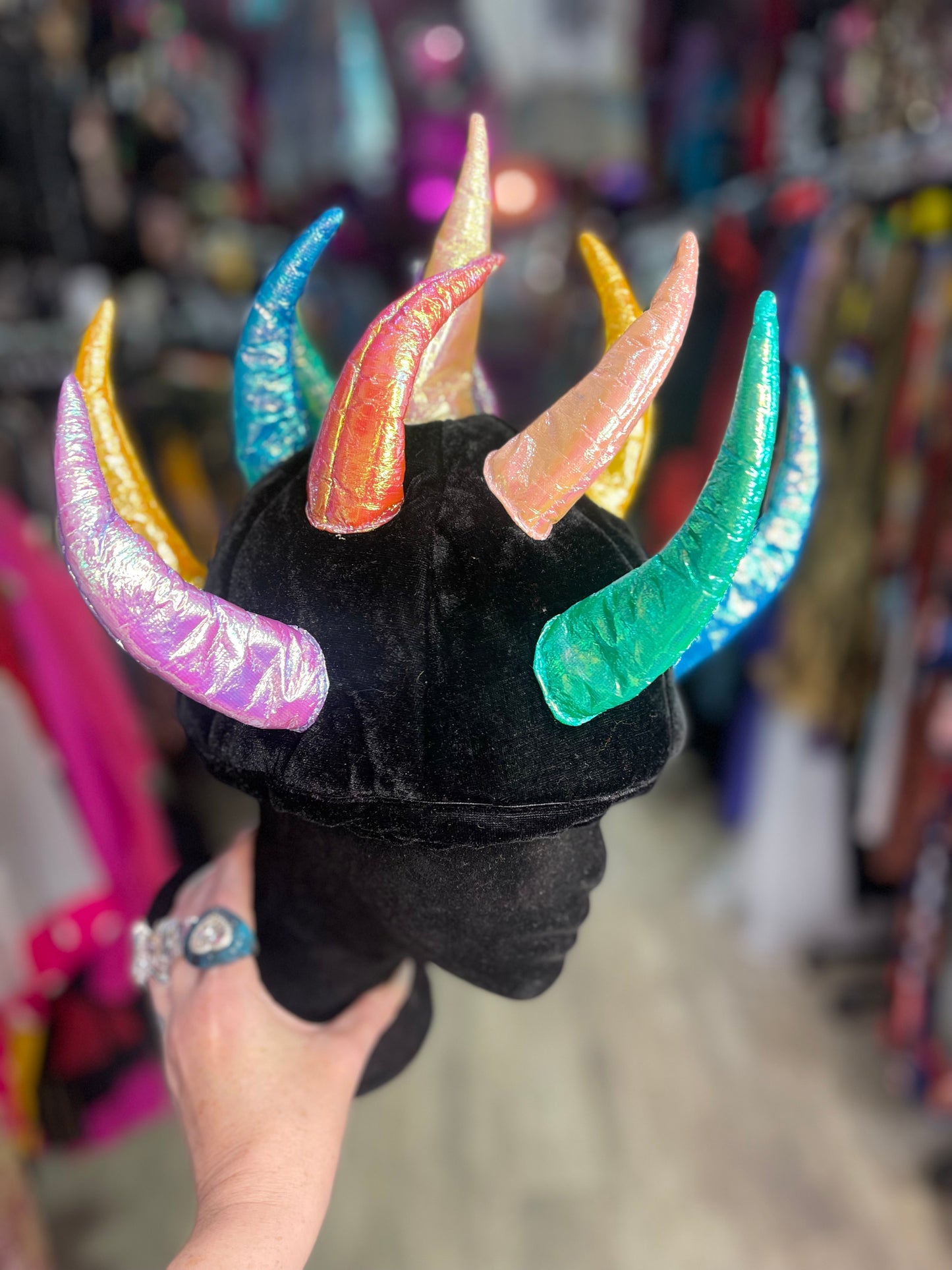 Vintage 90s Y2K Spikey Rave Hat
