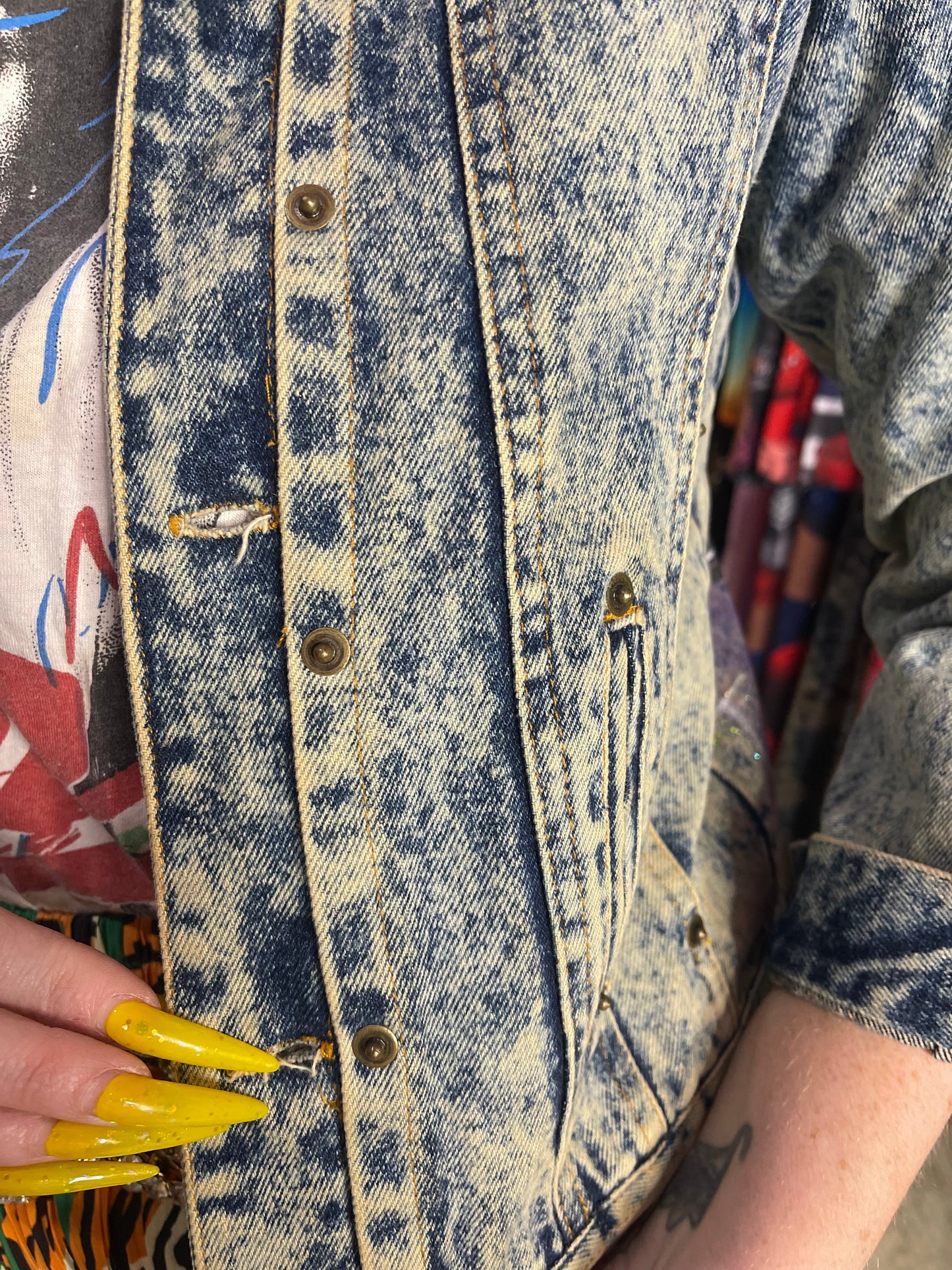 Vintage 80s Jukebox Jean Jacket - Spark Pretty