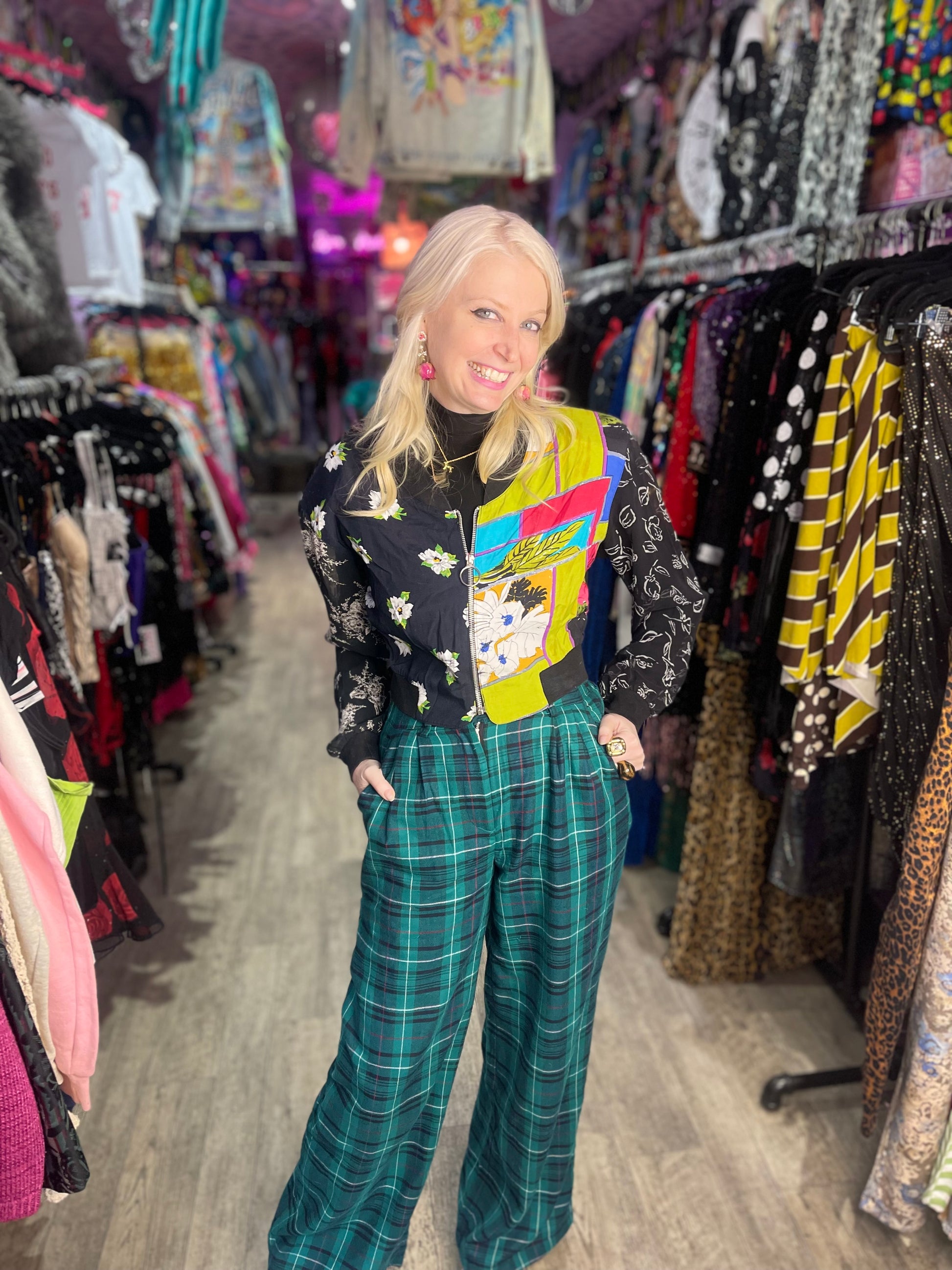 Vintage 90s Mix Print  Jacket - Spark Pretty