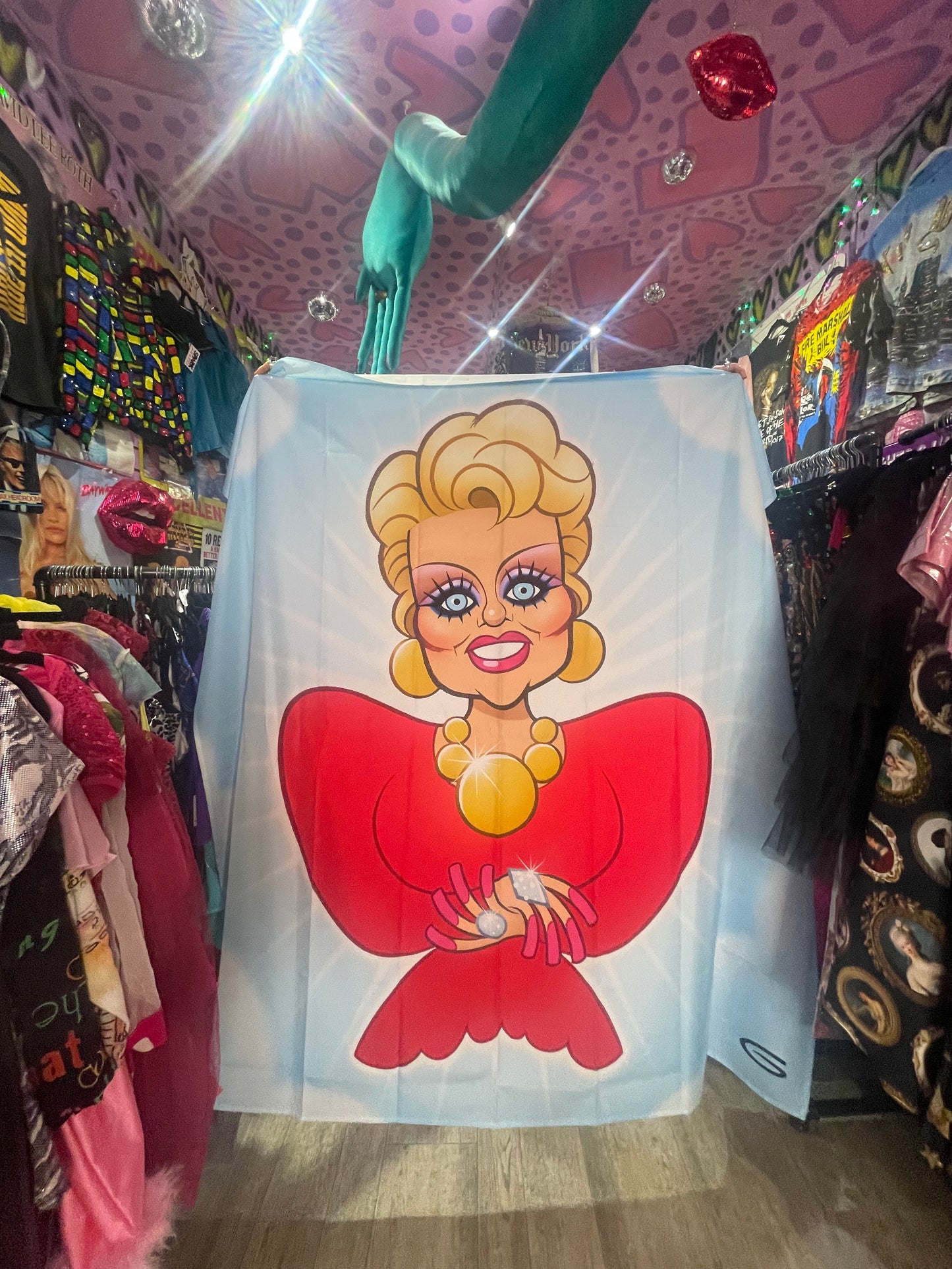 Novelty Pop Icon Artist Rendition Shower Curtain - Spark Pretty