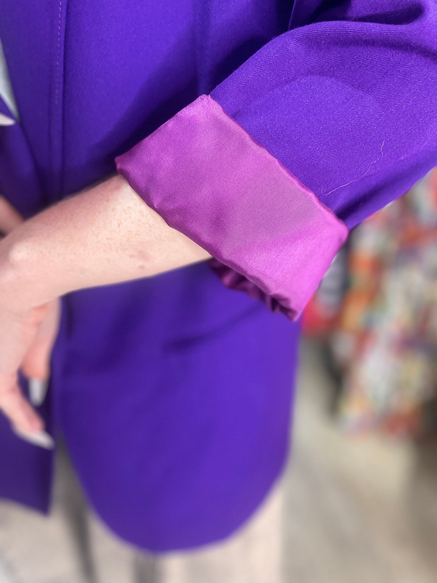 Vintage 90s Purple embroidered Blazer