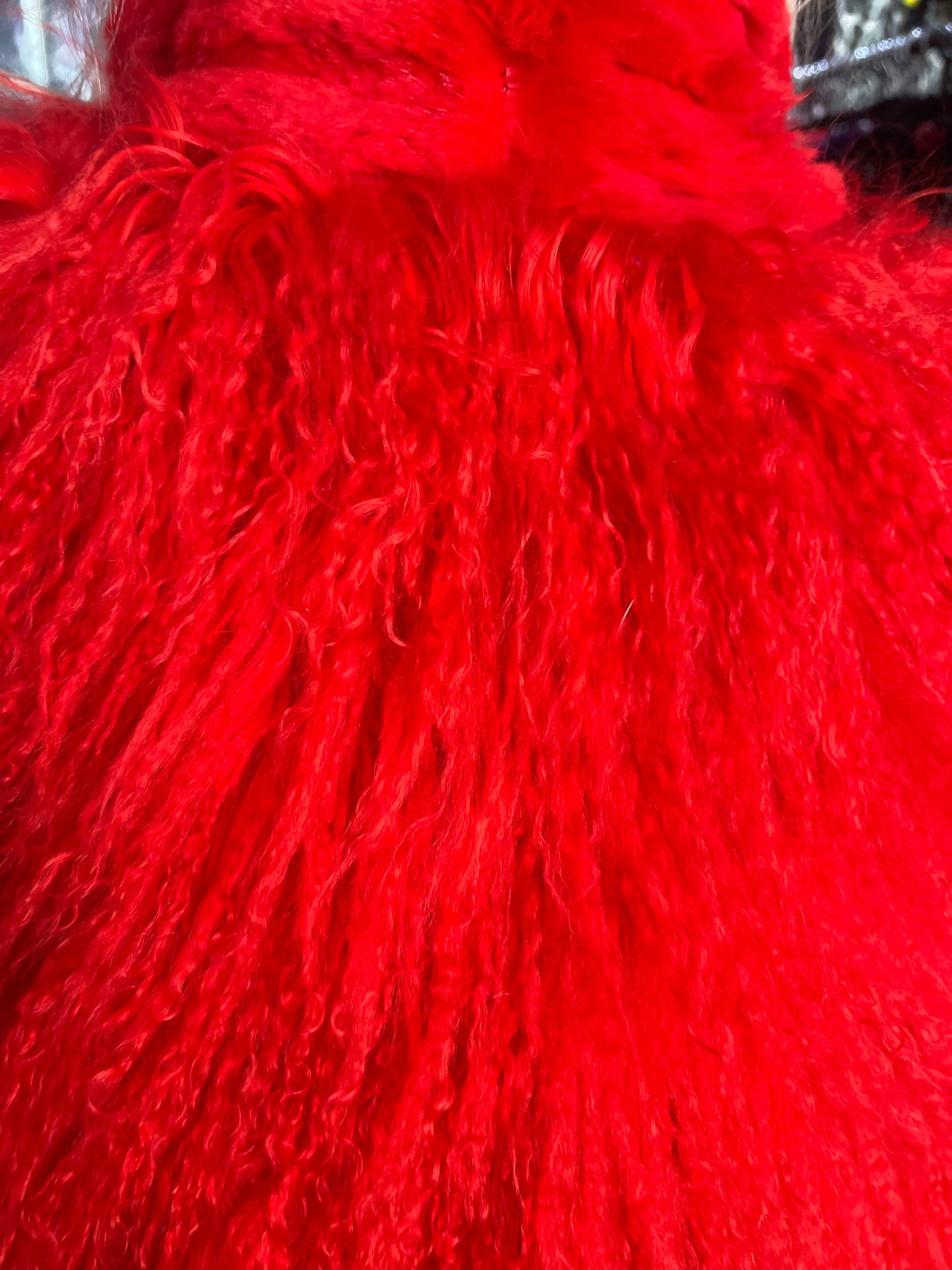 Y2K Red Mongolian Coat - Spark Pretty
