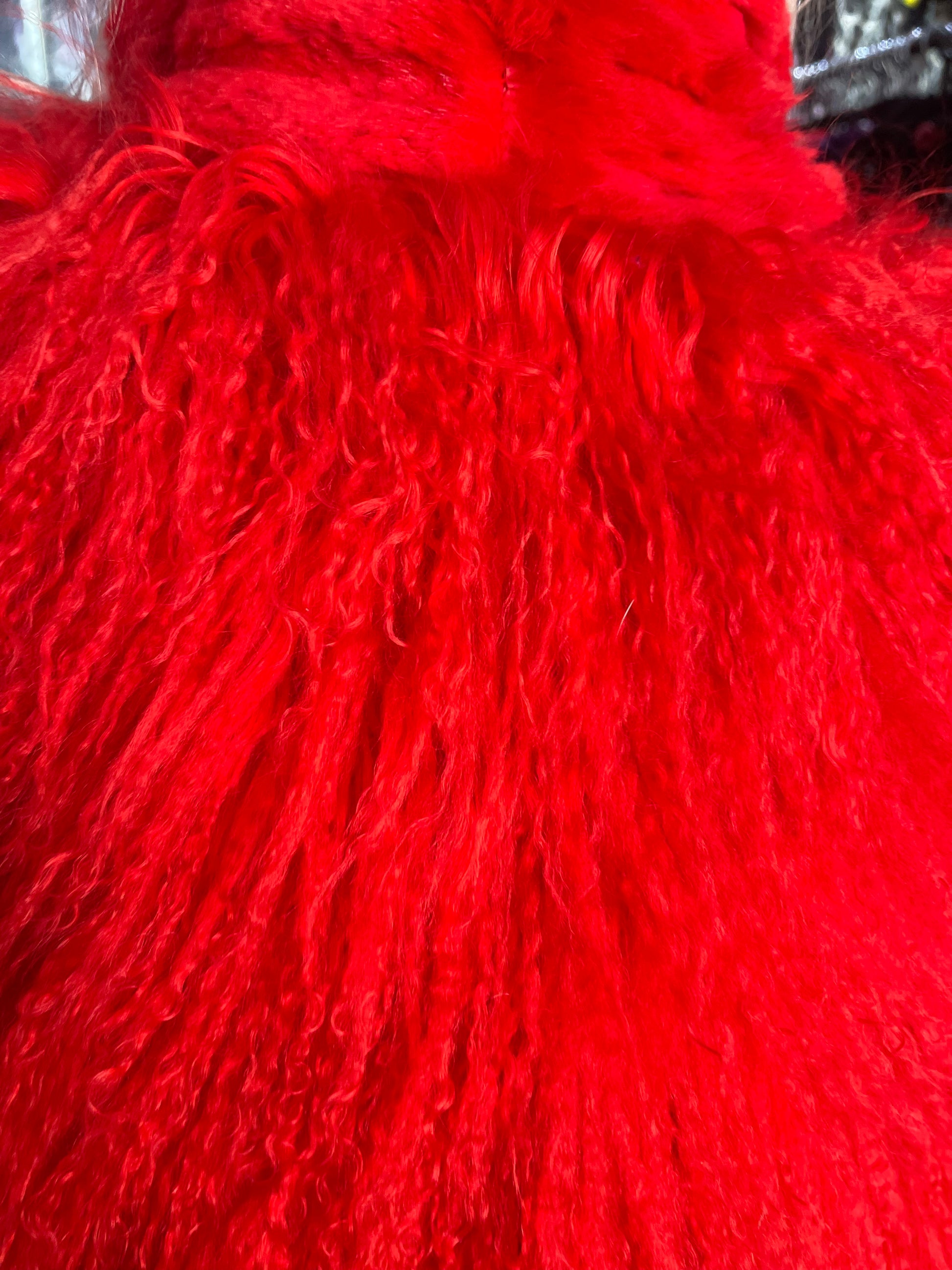 Y2K Red Mongolian Coat - Spark Pretty