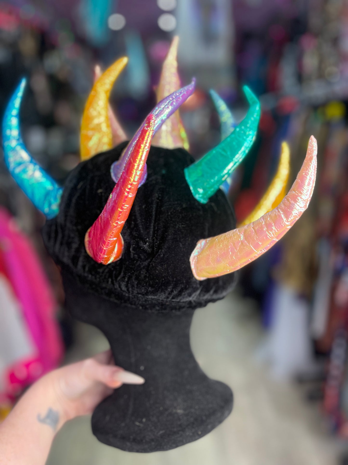 Vintage 90s Y2K Spikey Rave Hat
