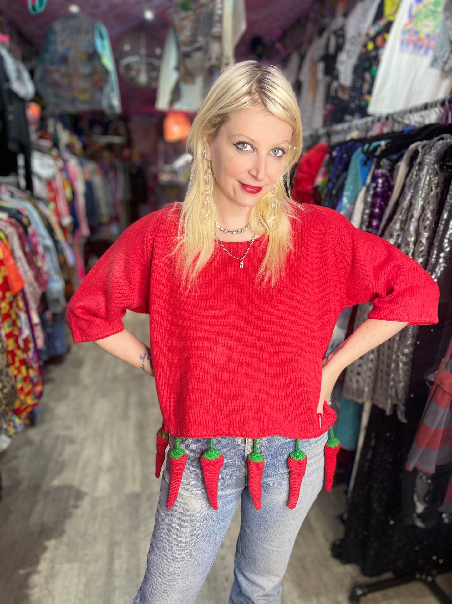 Vintage 90s Chilli Peppers Sweater