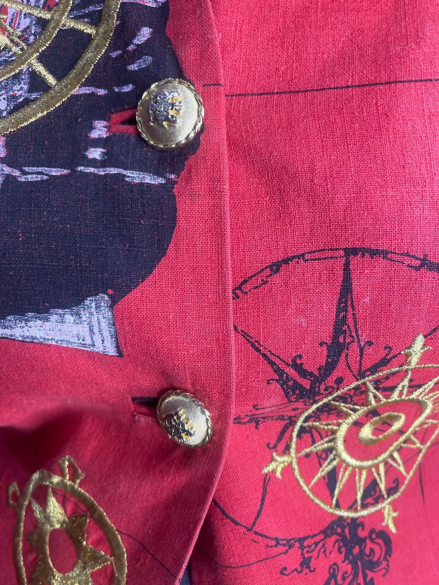 Vintage 90s Nautical Cropped Jacket