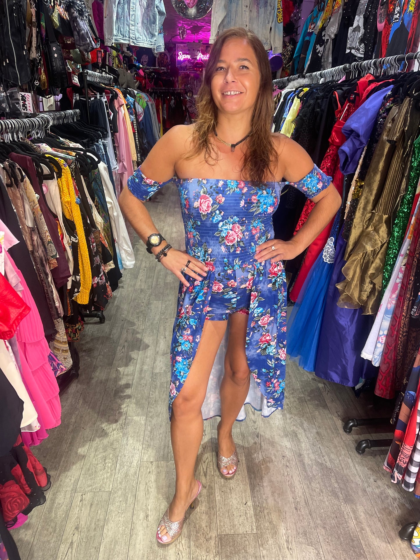 Vintage Y2K Floral Romper