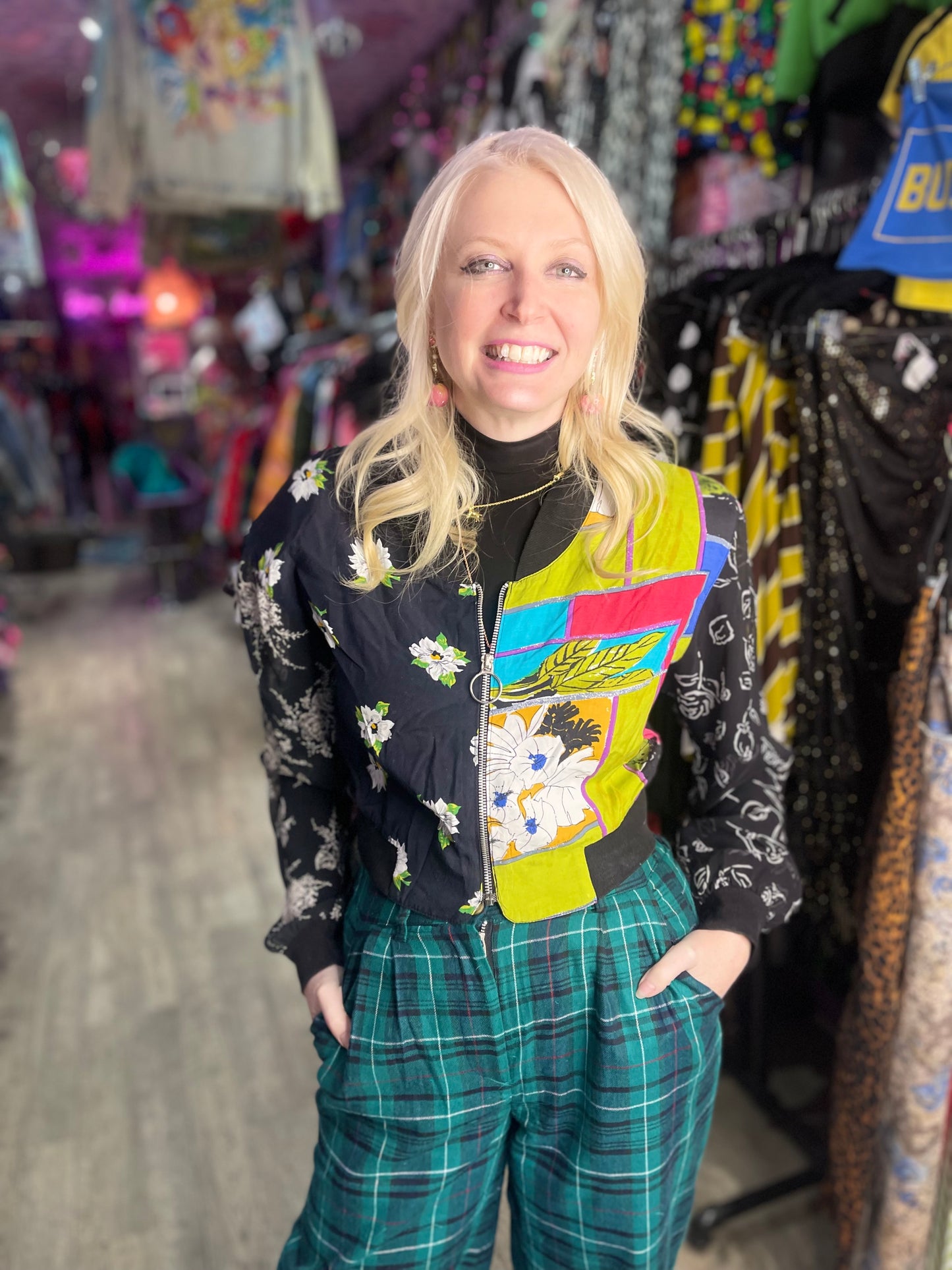 Vintage 90s Mix Print  Jacket - Spark Pretty