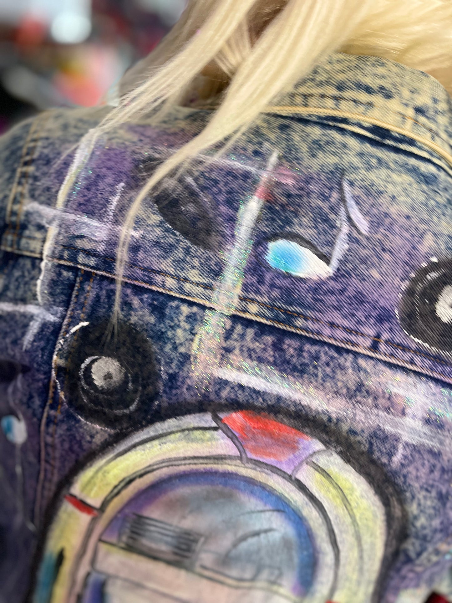 Vintage 80s Jukebox Jean Jacket - Spark Pretty