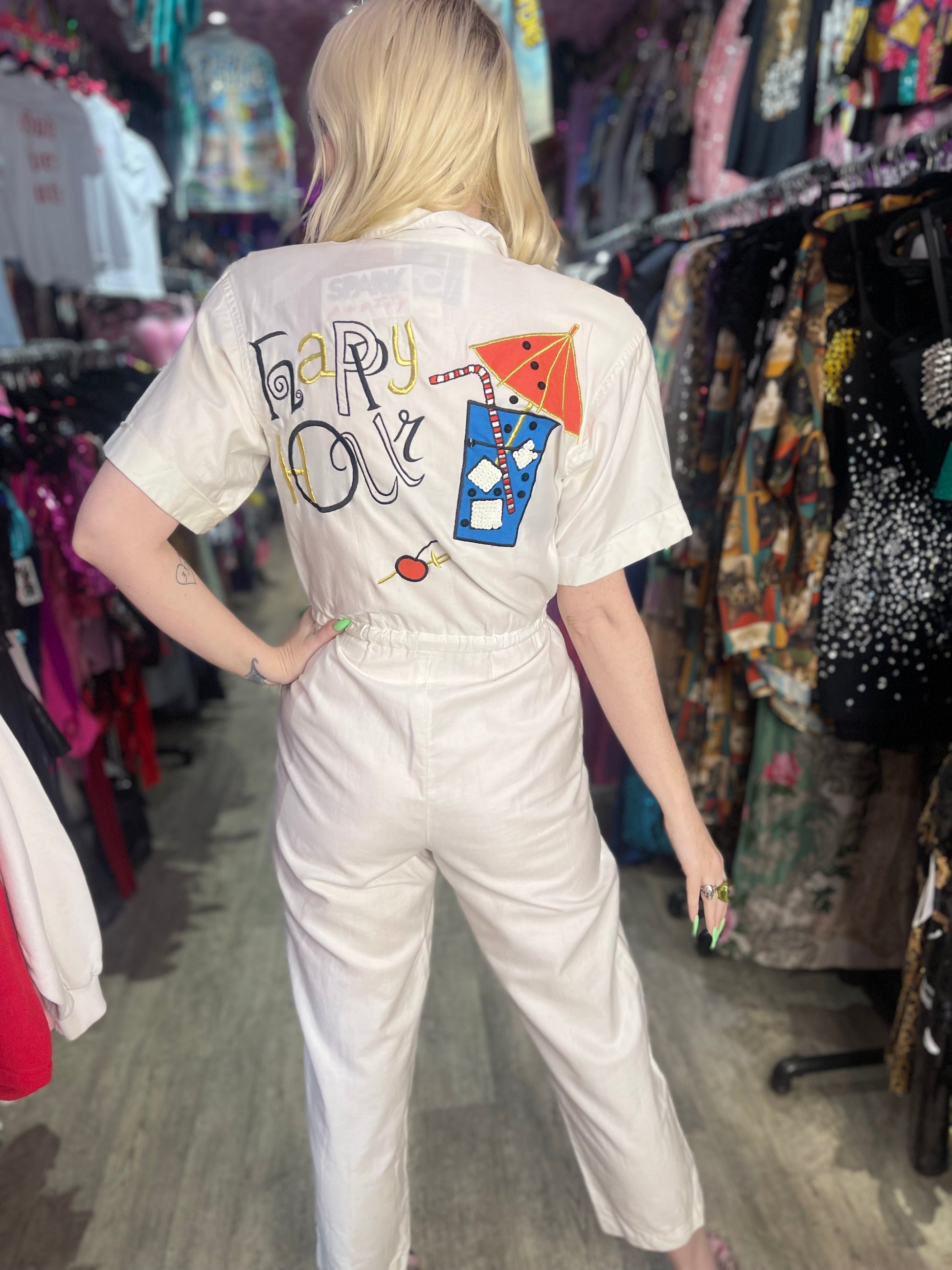 Vintage 80s Happy Hour Jumpsuit - Spark Pretty