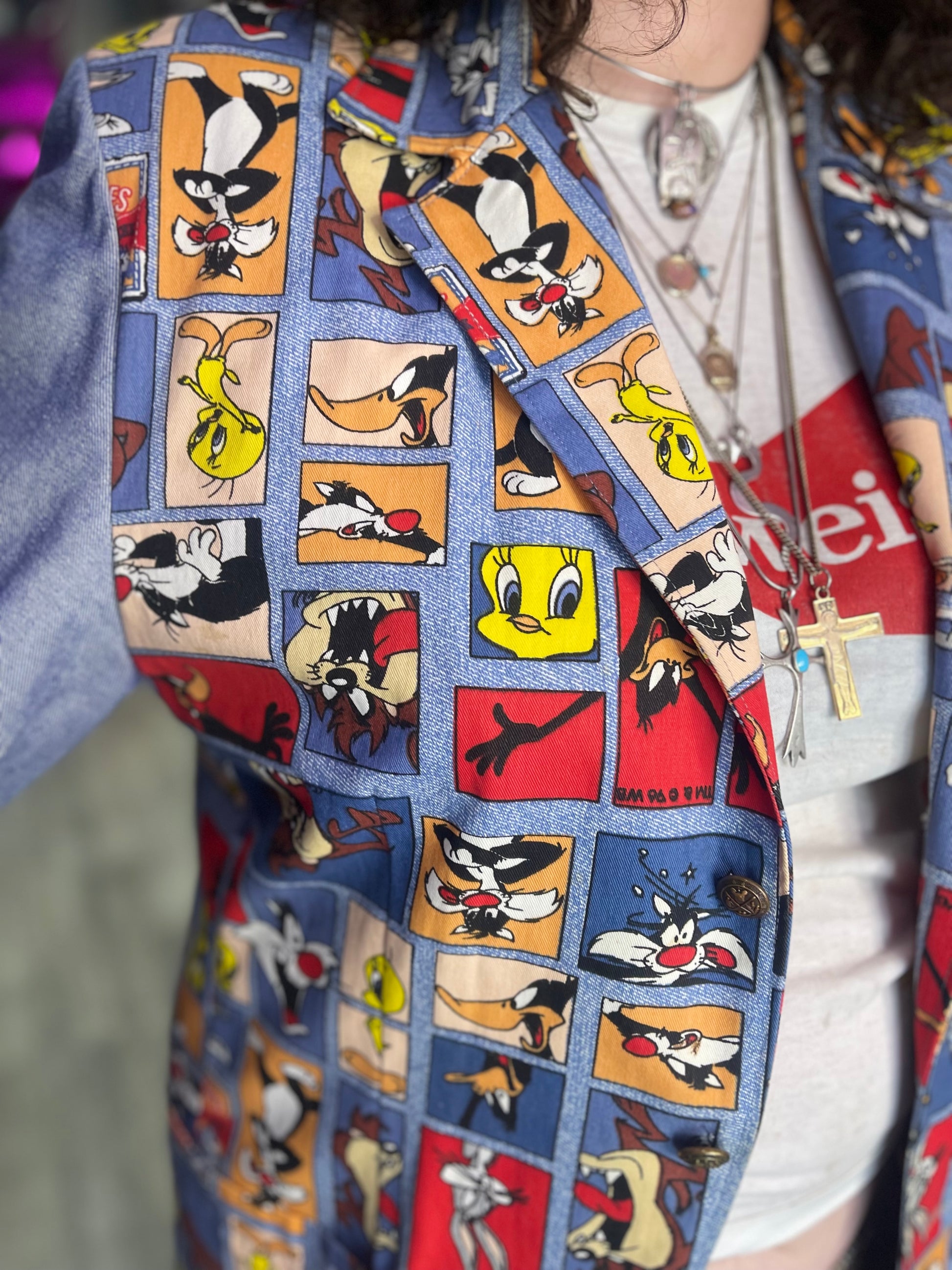 Vintage 90s Loony Tunes Blazer - Spark Pretty