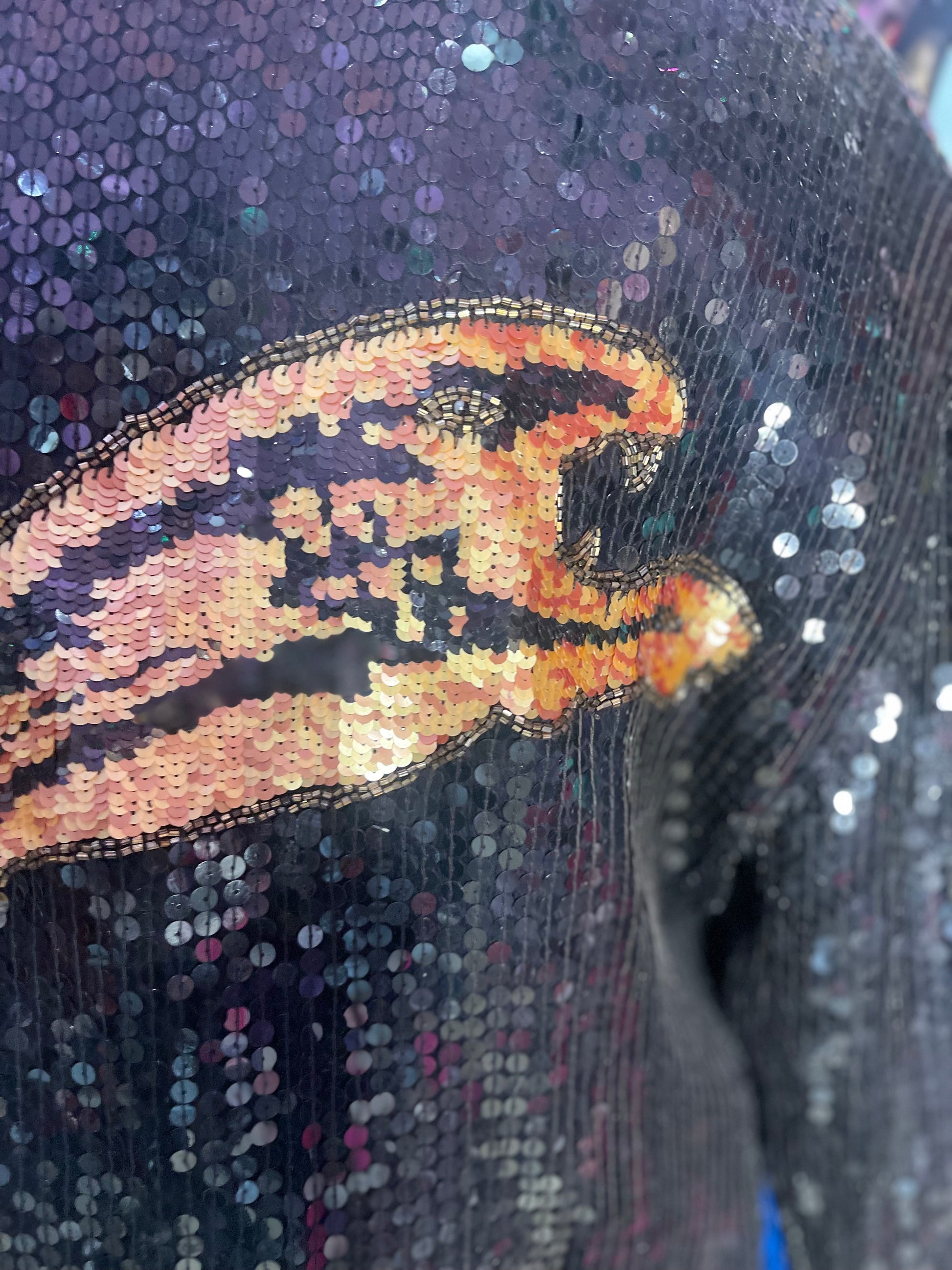 80s Sequin Jaguar Bomber Jacket - Spark Pretty