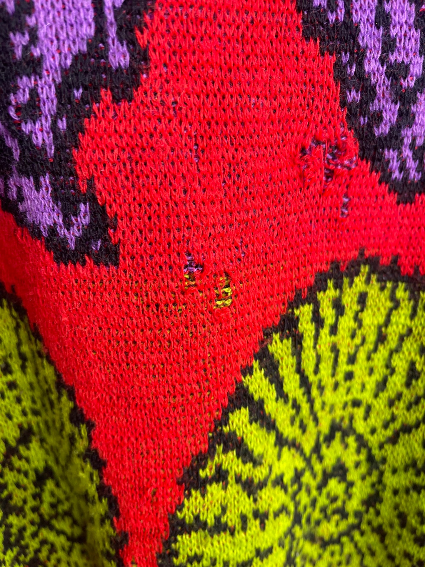 Vintage 80s Betsey Johnson Punk Label Seashell Sweater