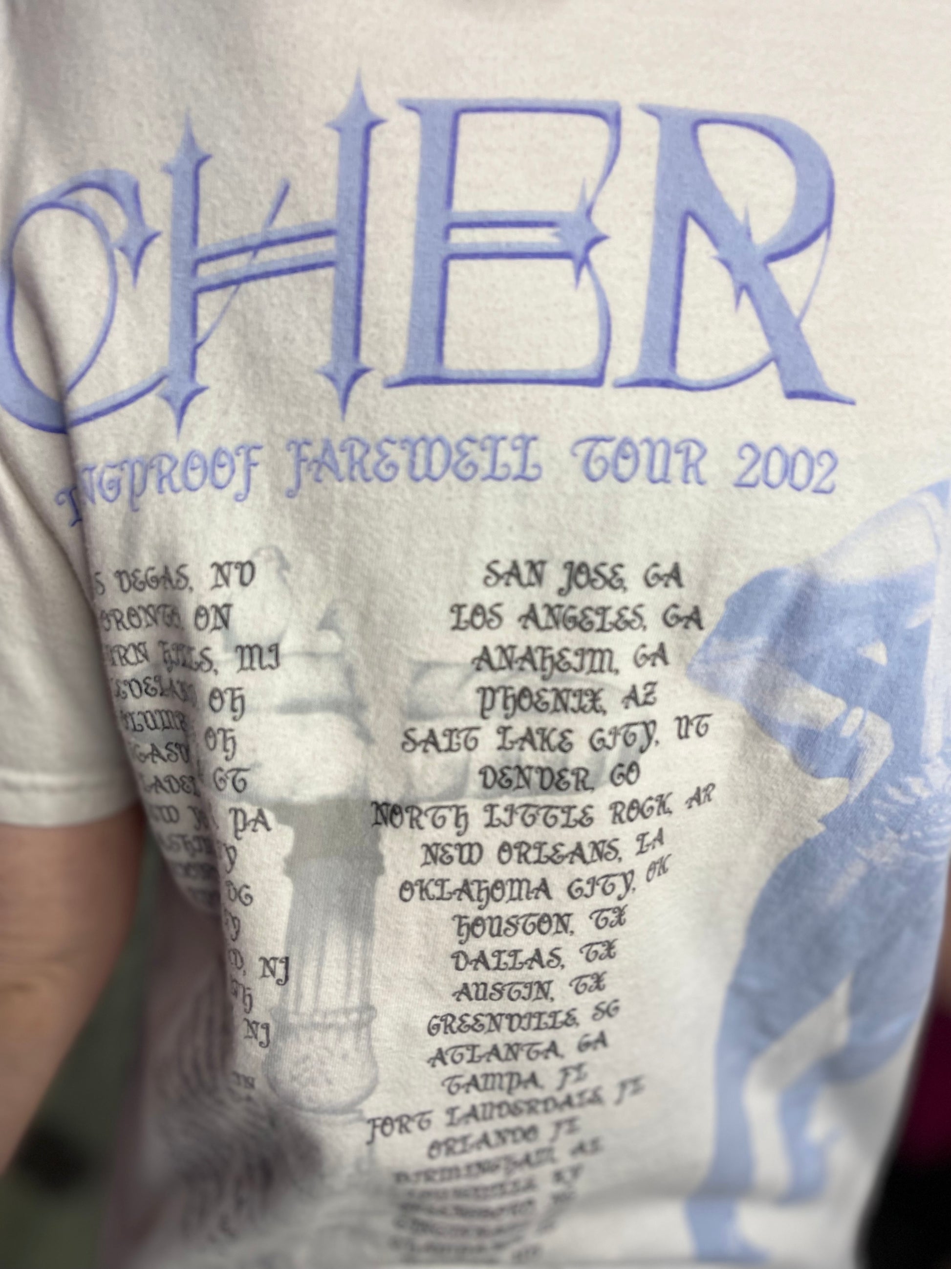 Vintage Y2K Cher Tour T-shirt - Spark Pretty