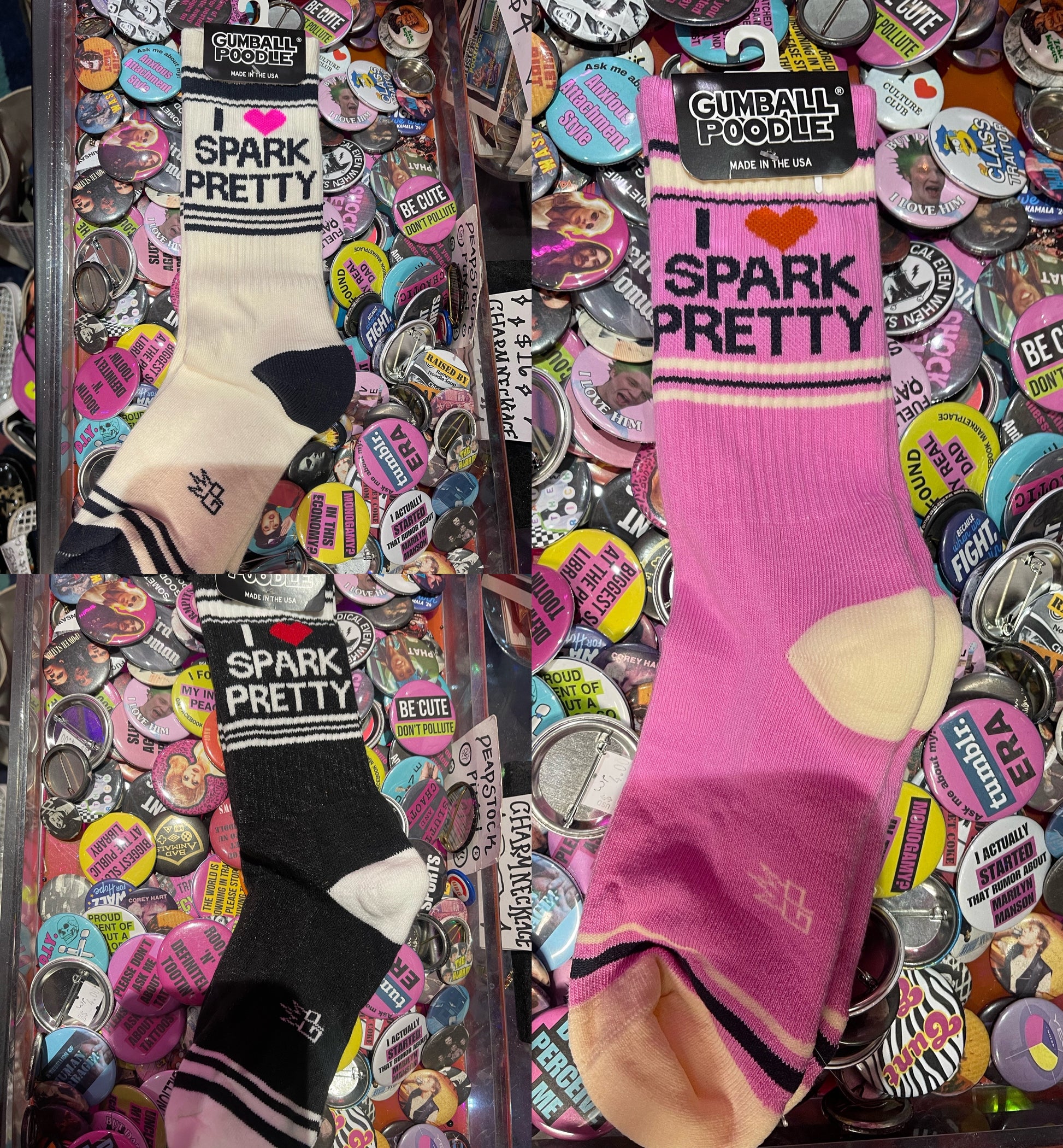 I 🩷 Spark Pretty Socks - Spark Pretty