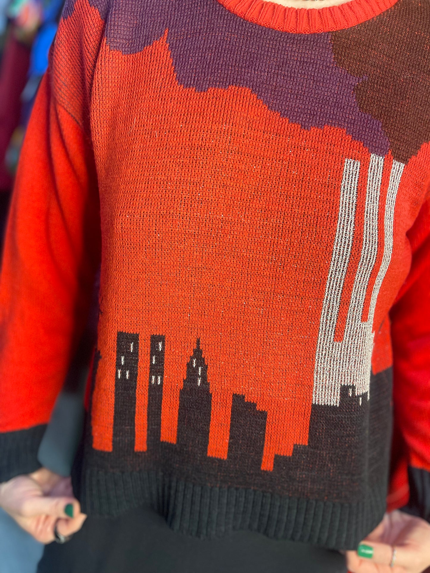 Vintage 80s New York Skyline Sweater